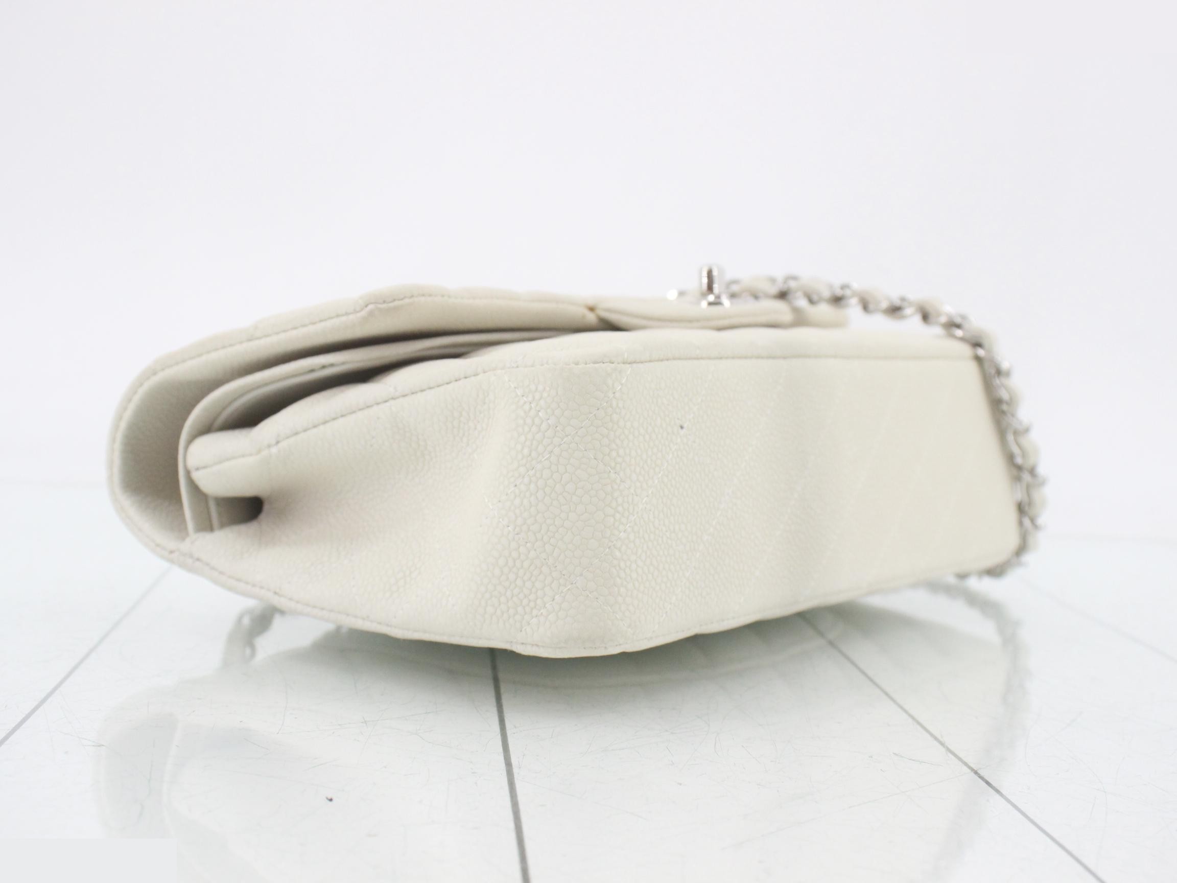 Matelassé 25 Caviar Leather Double Flap Double Chain Shoulder Bag — view 5