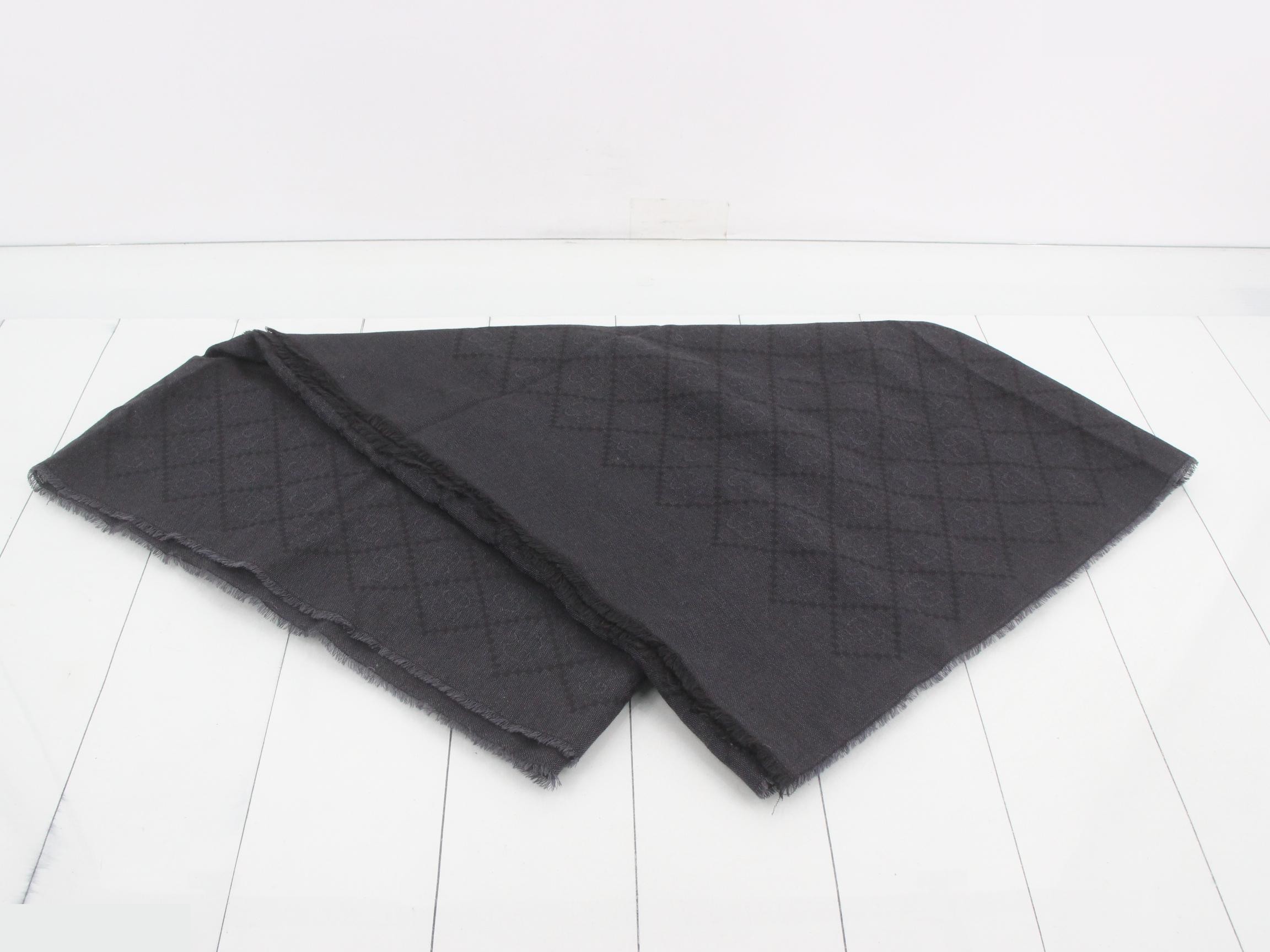 Scarf/Stole, GG, Black — view 2
