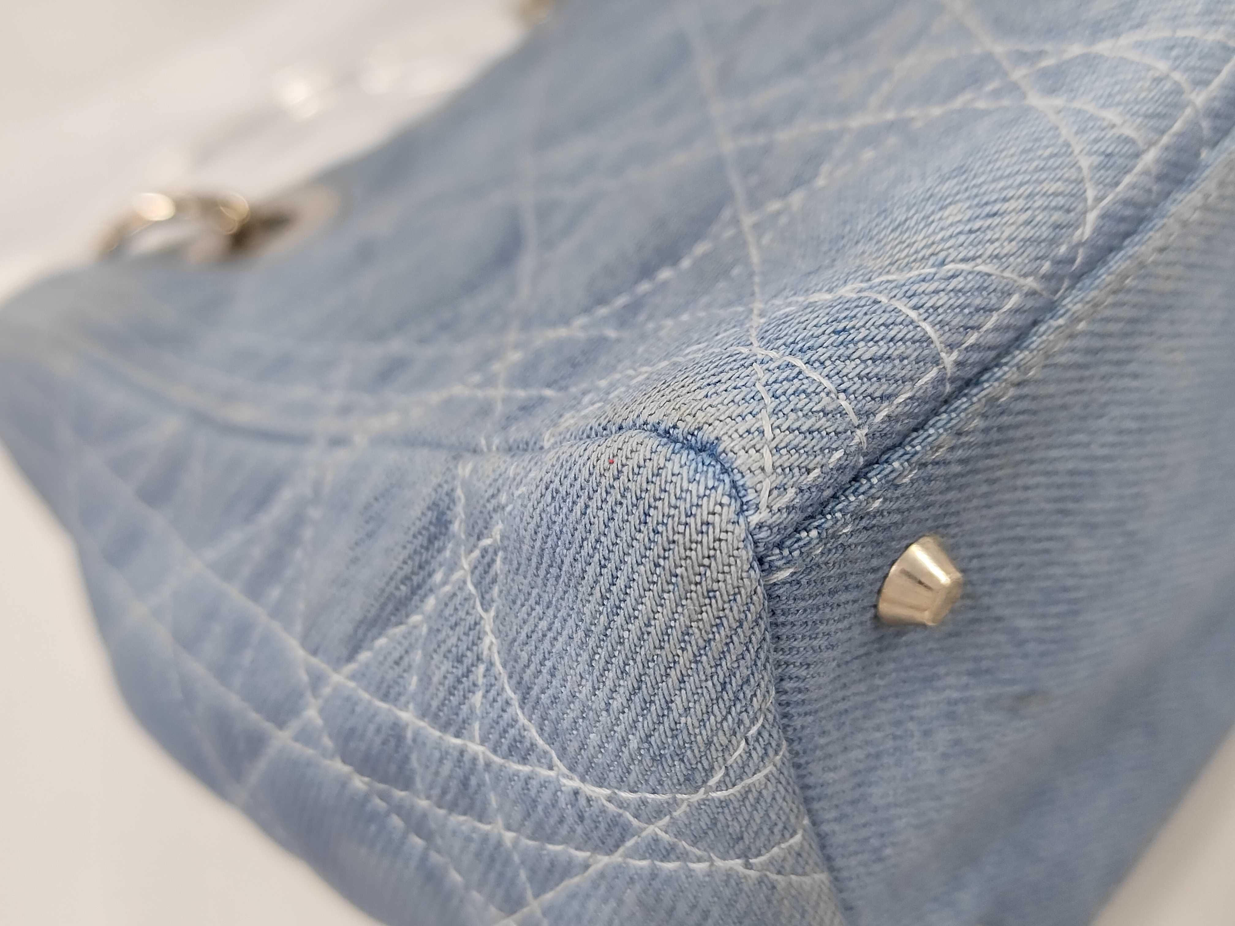 Lady Dior Denim Cannage Handbag — view 4