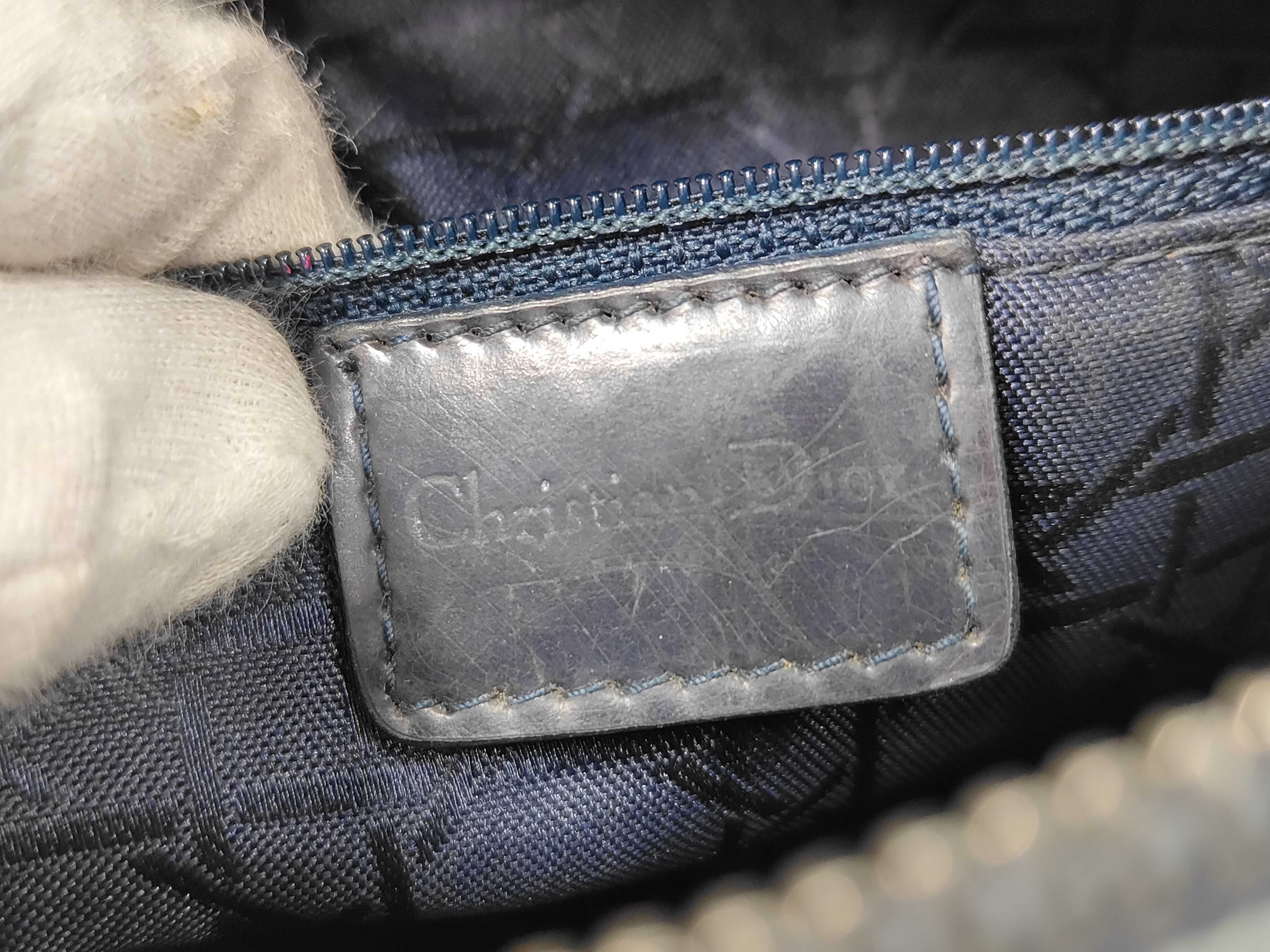 Lady Dior Denim Cannage Handbag — view 10
