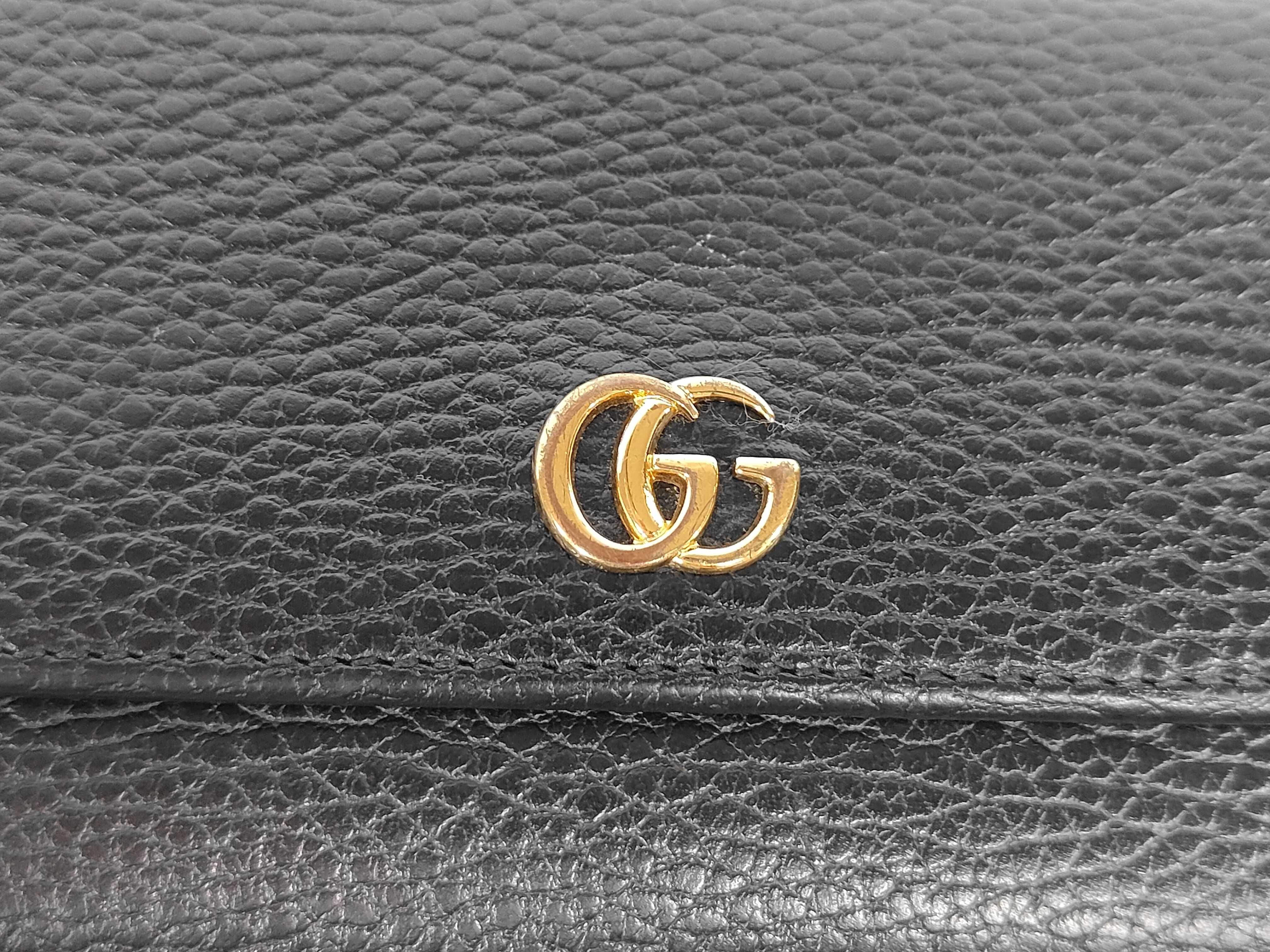 Marmont Long Wallet, Black — view 7