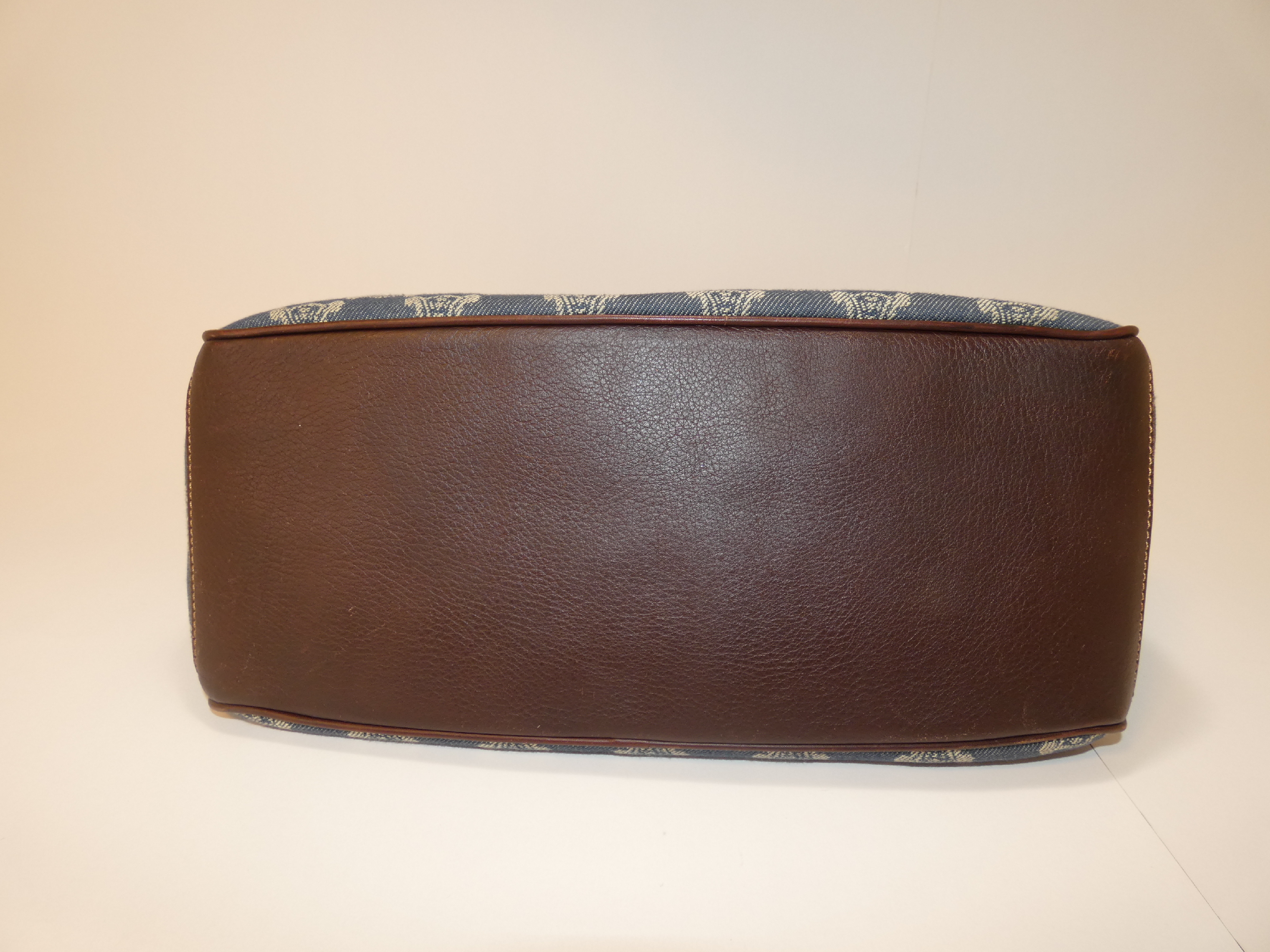 Boogie Paris Macadam Denim Leather Tote Handbag — view 5