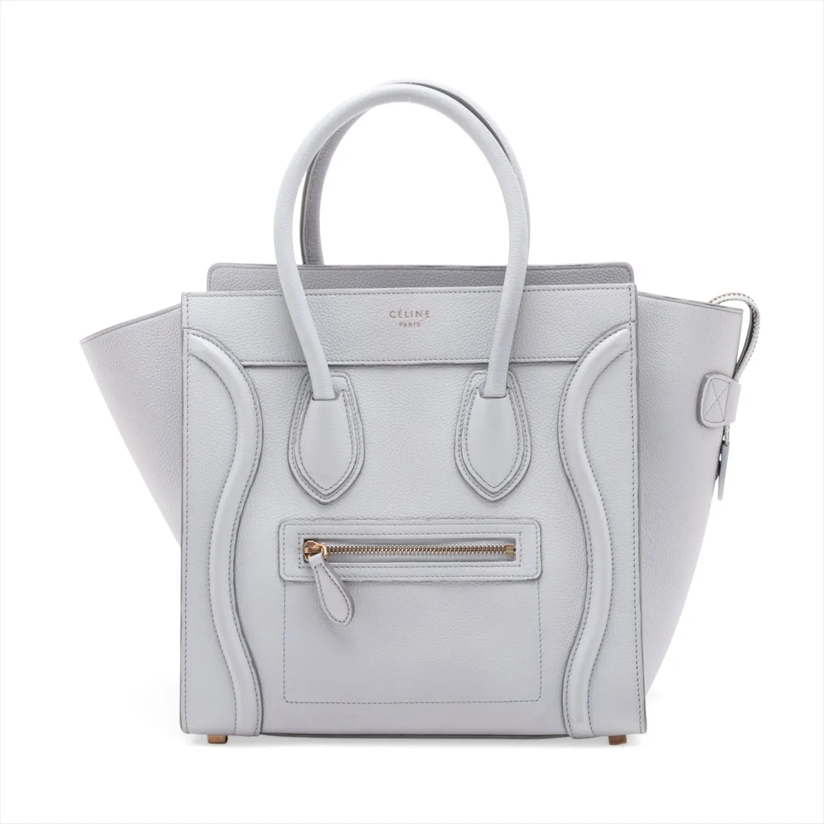 Luggage Micro Shopper Leather 2-Way Handbag, Blue