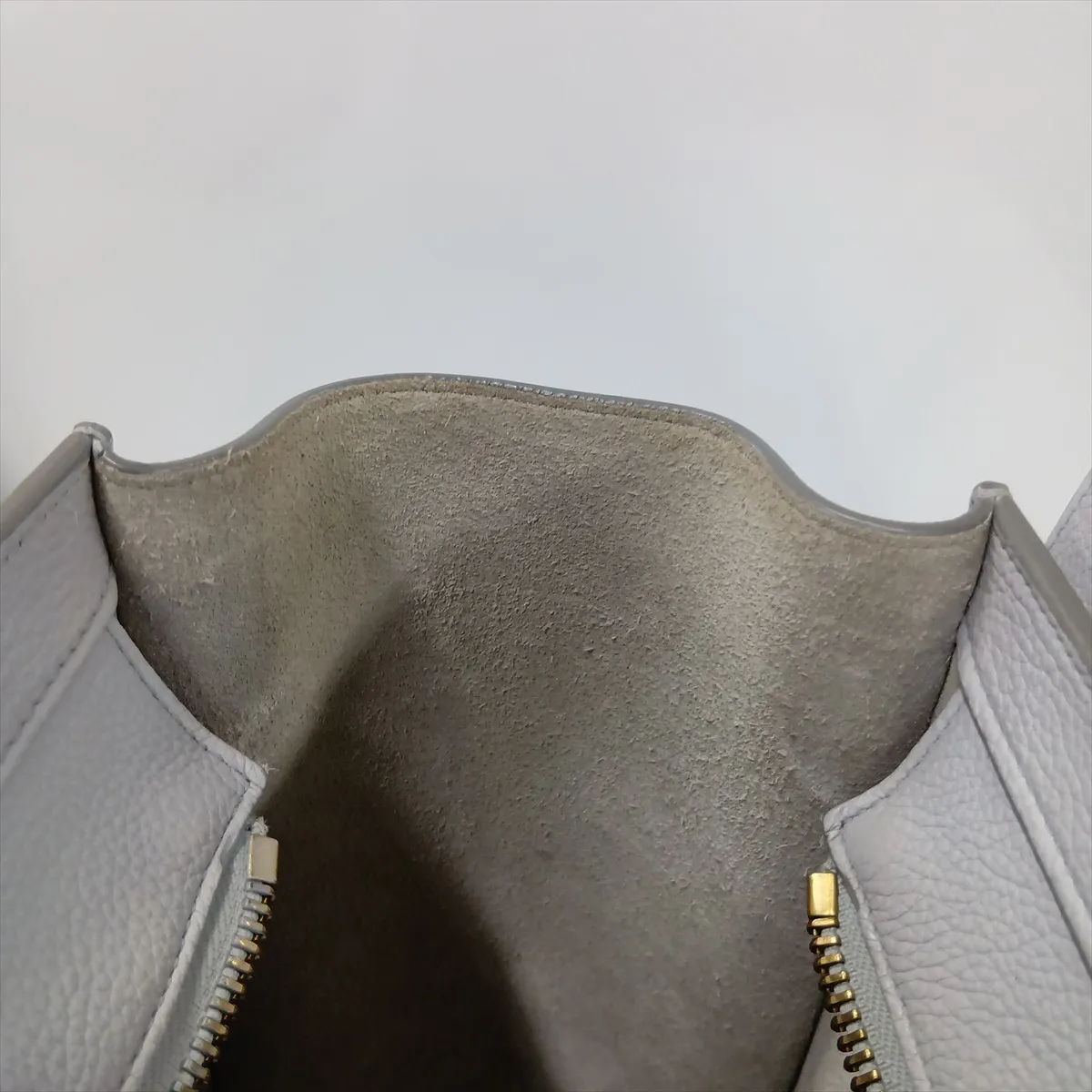 Luggage Micro Shopper Leather 2-Way Handbag, Blue — view 12