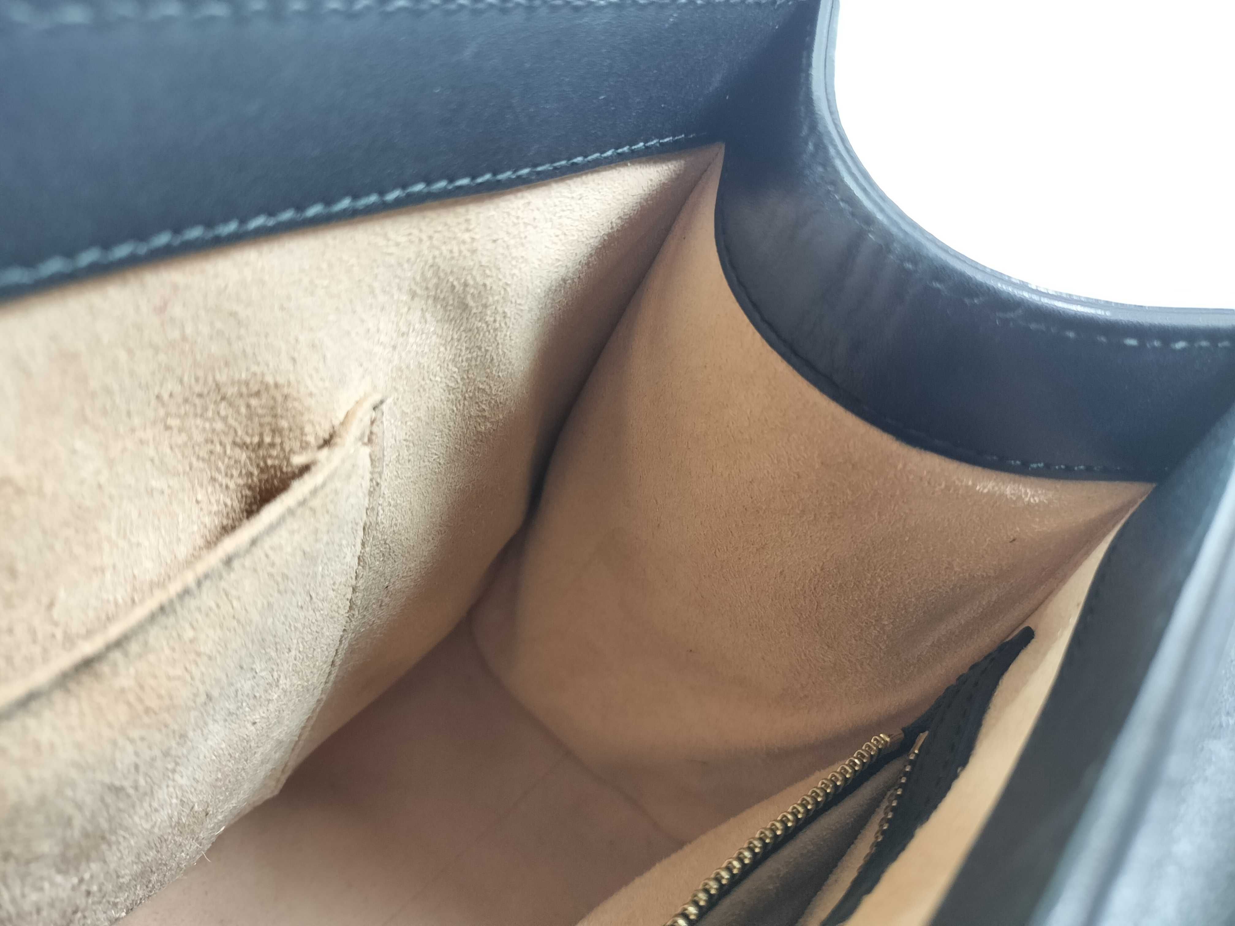 Guccissima Handbag, Gucci Leather, Black, GG Pattern Handbag — view 10