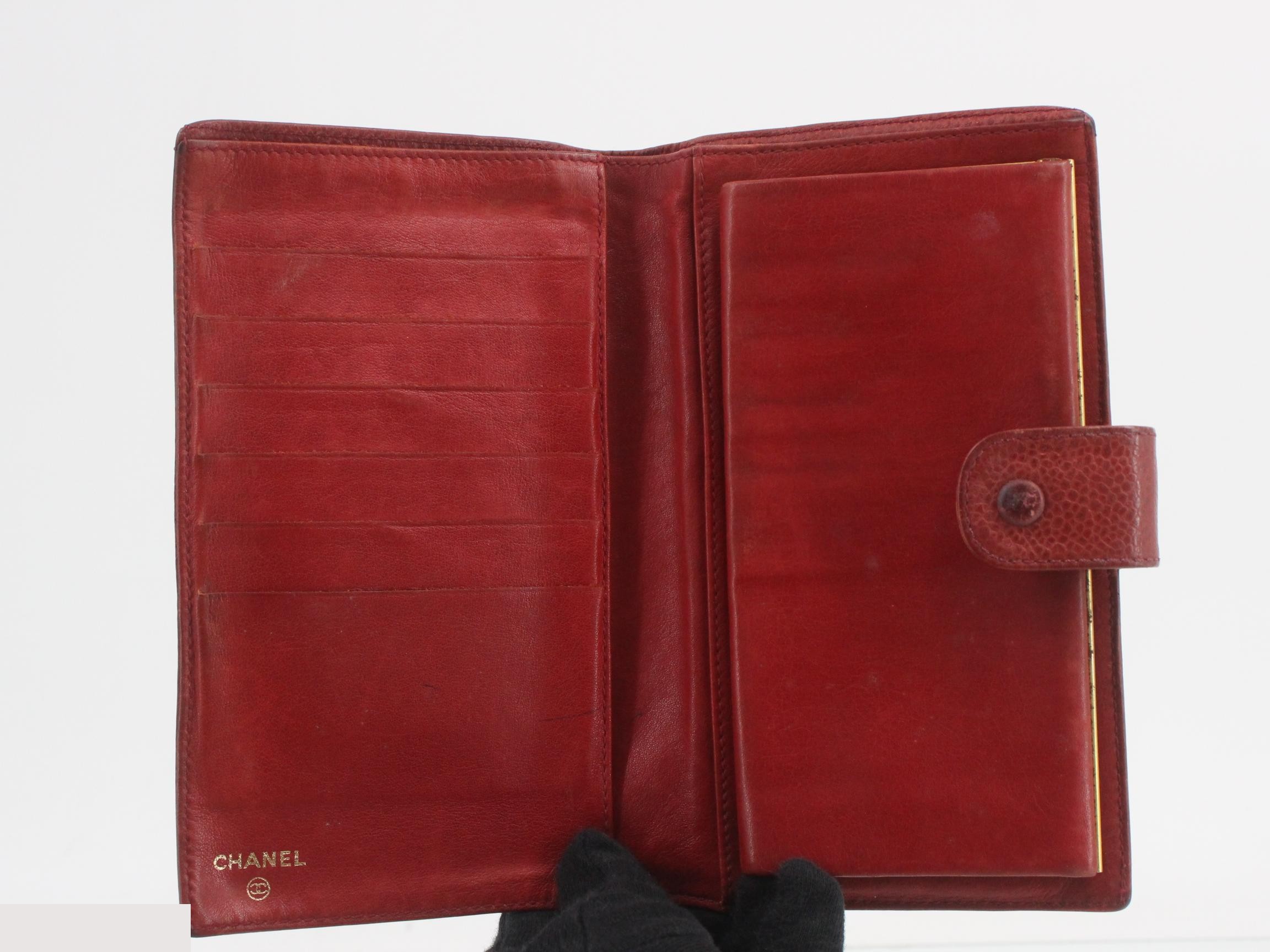 Caviar leather long wallet — view 4