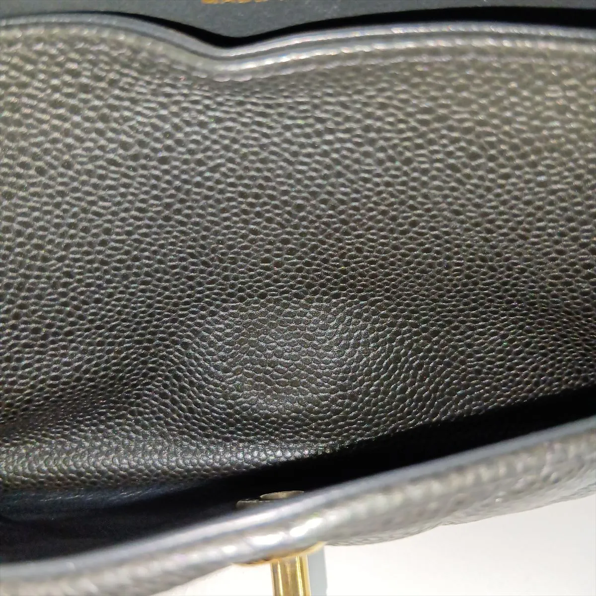 [Individually packaged] Chanel Matelassé 23 Small Caviar Skin Double Flap Double Chain Bag, Gray with Gold Hardware, 25652399, Serial Number , A01113 — view 10