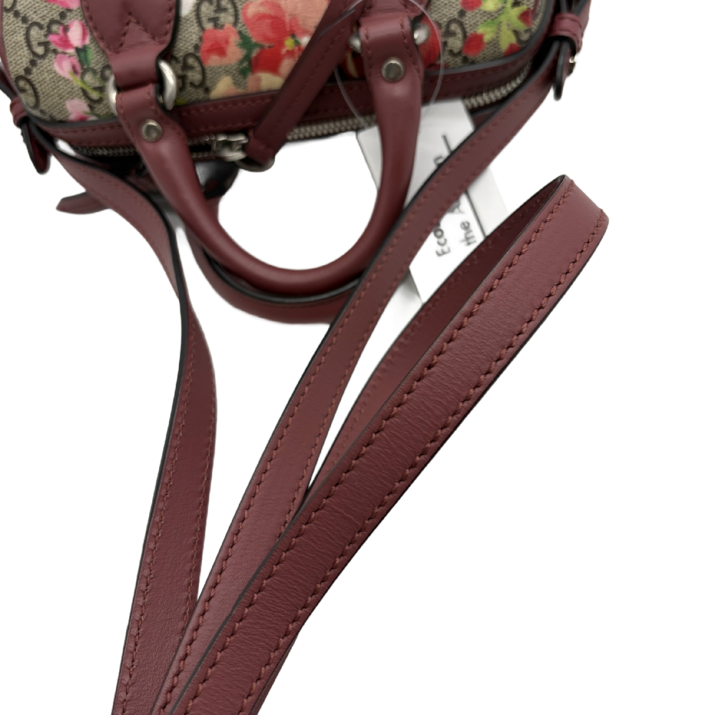 GG Supreme Blooms Two-Way Boston Bag Shoulder Bag — view 12