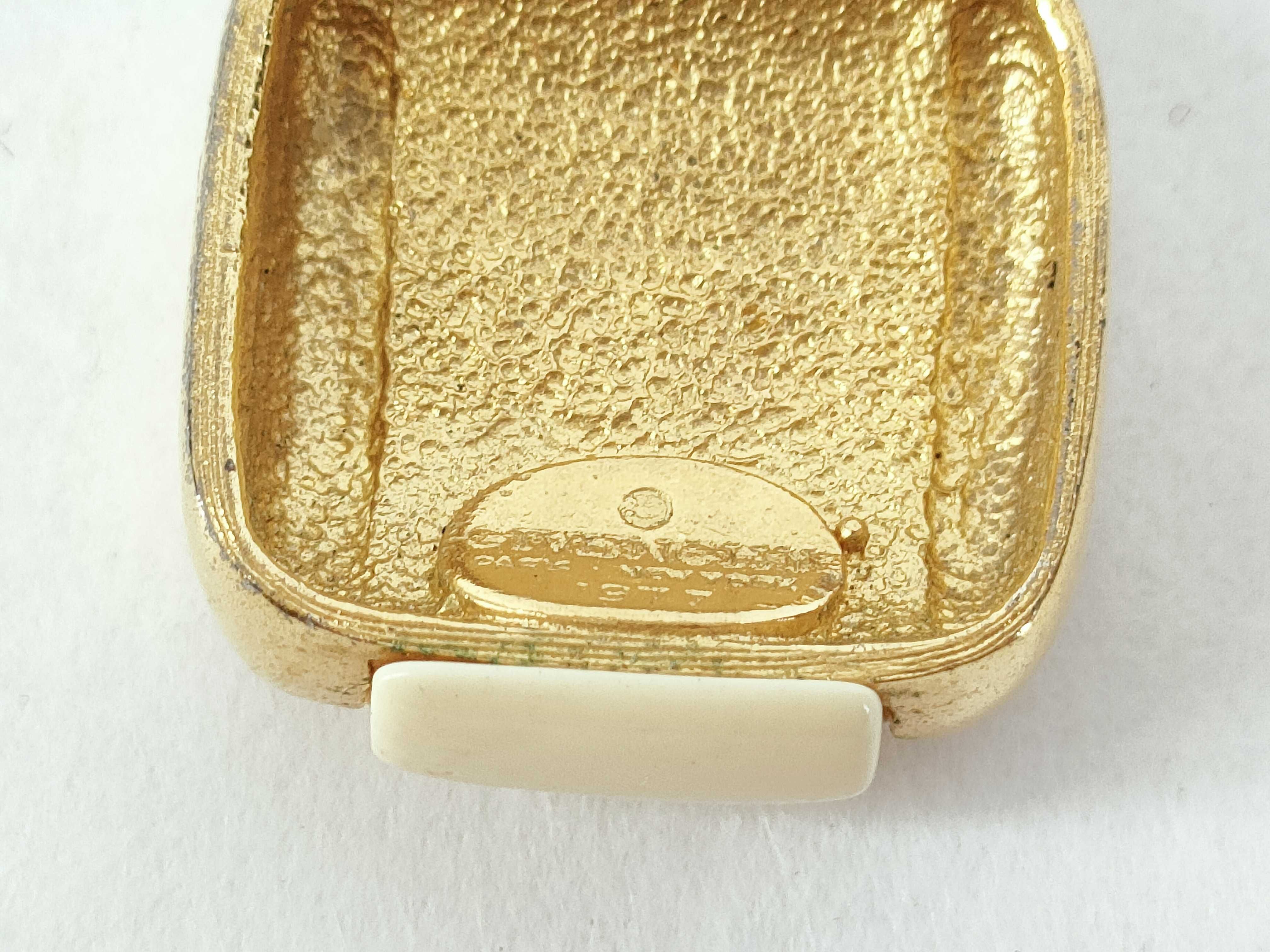 Y Necklace, Square Enamel Combination Necklace, Gold Necklace — view 3