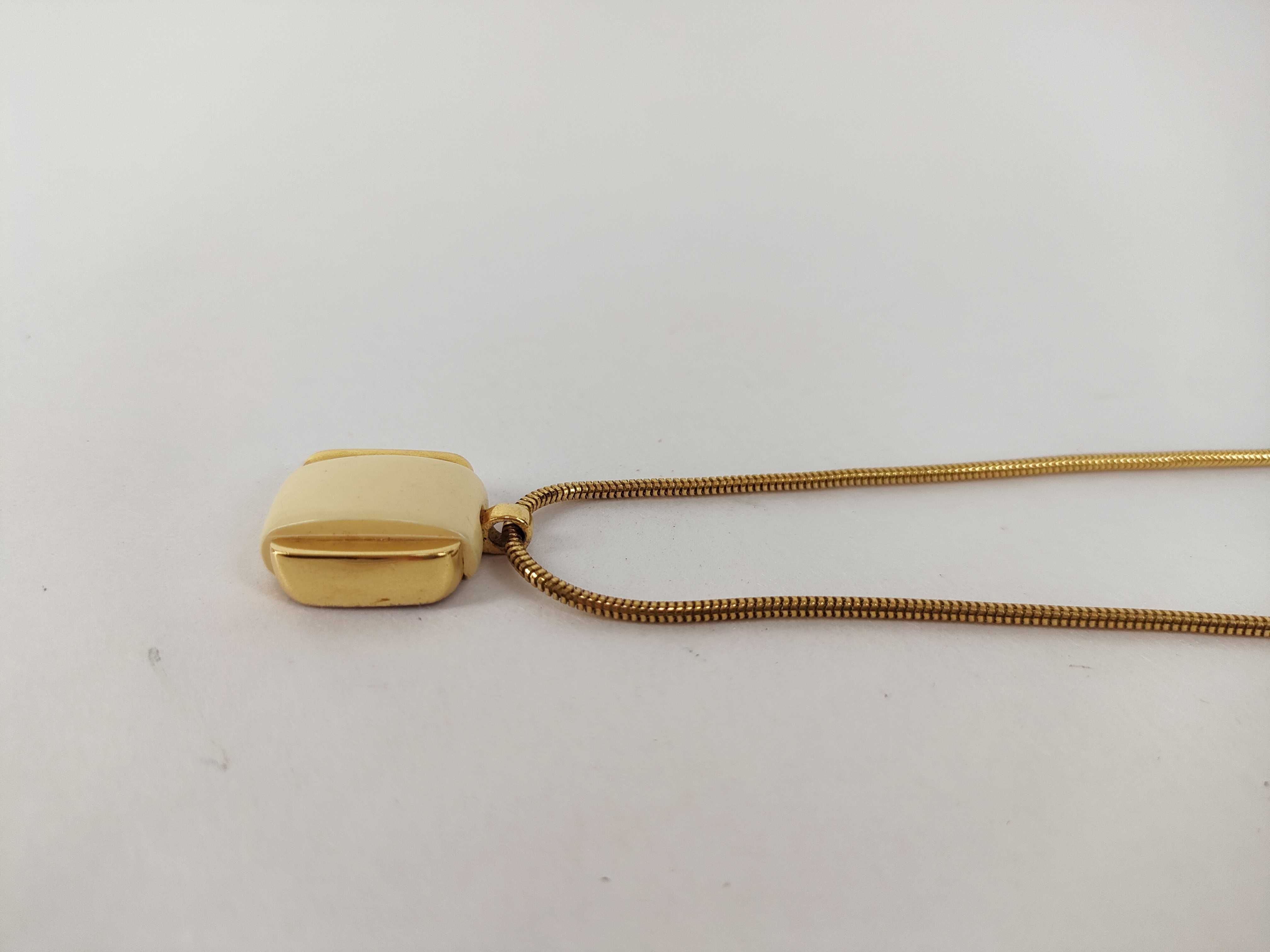 Y Necklace, Square Enamel Combination Necklace, Gold Necklace — view 8
