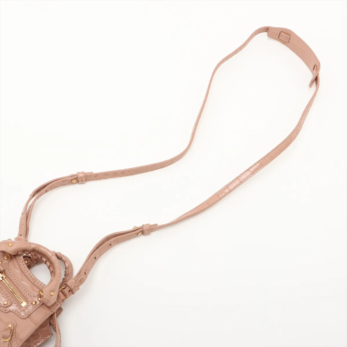 Super Nano Neo Classic Croco Embossed 2WAY Handbag Pink 669537 — view 7