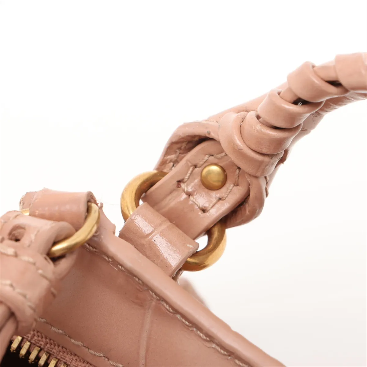 Super Nano Neo Classic Croco Embossed 2WAY Handbag Pink 669537 — view 10