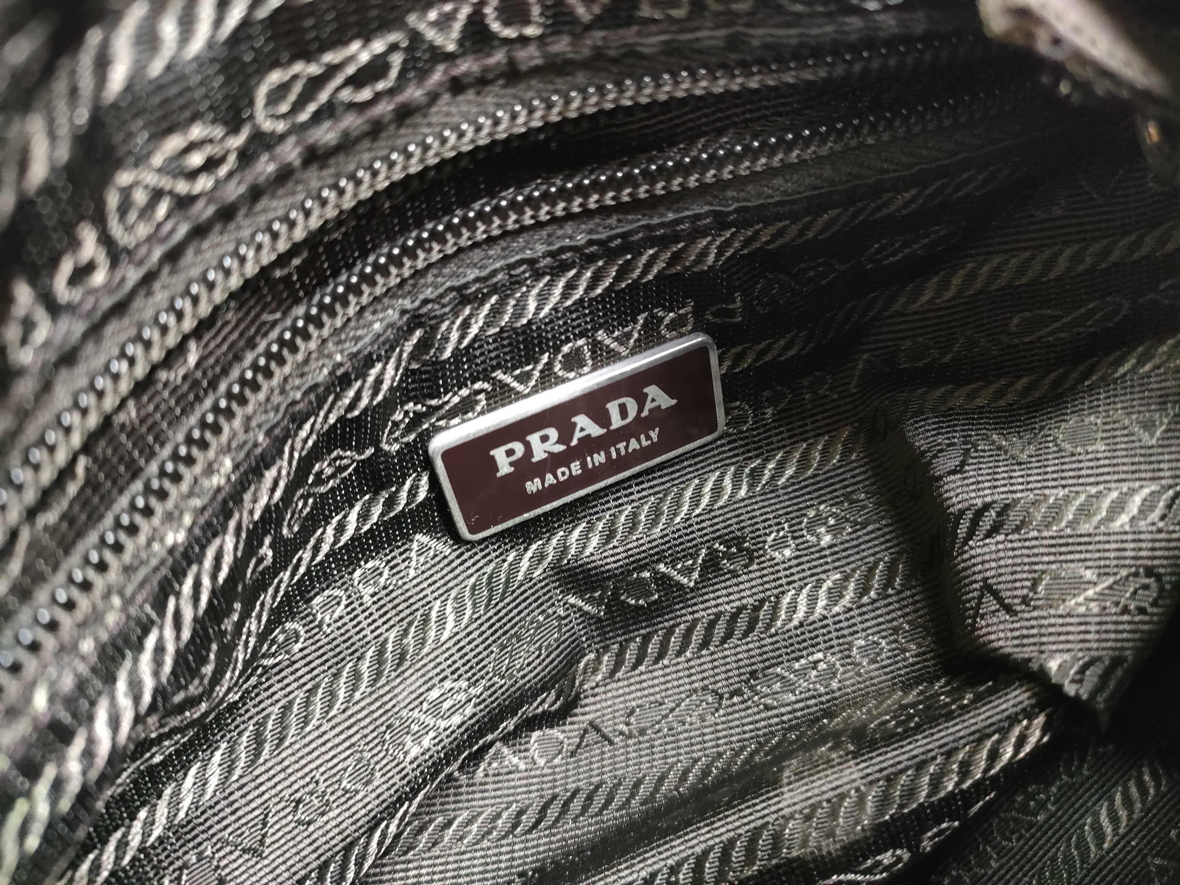 Nylon Triangle Plate Logo BT8994 Khaki Olive Shoulder Bag — view 14