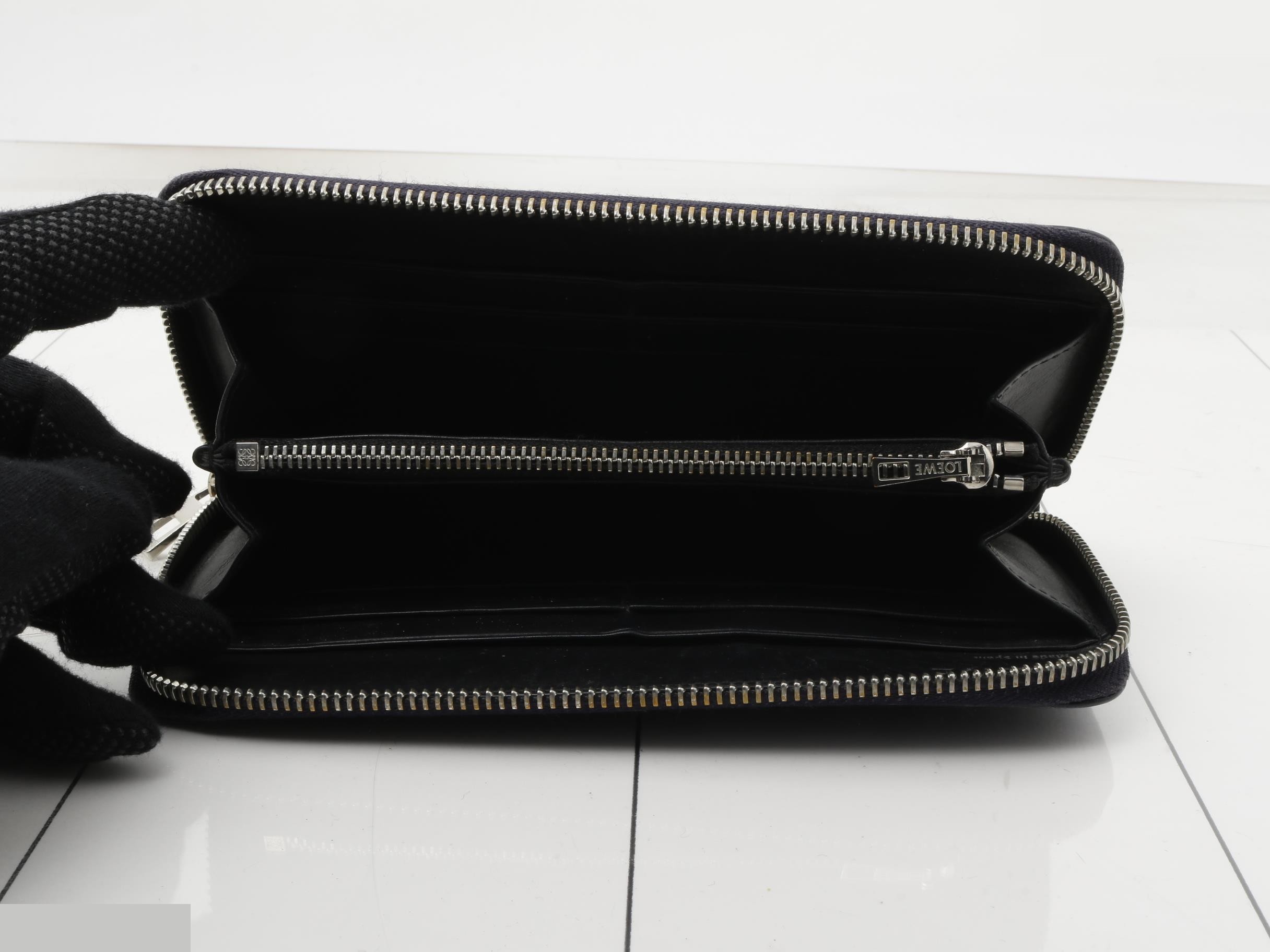 wallet, round zipper, navy — view 4