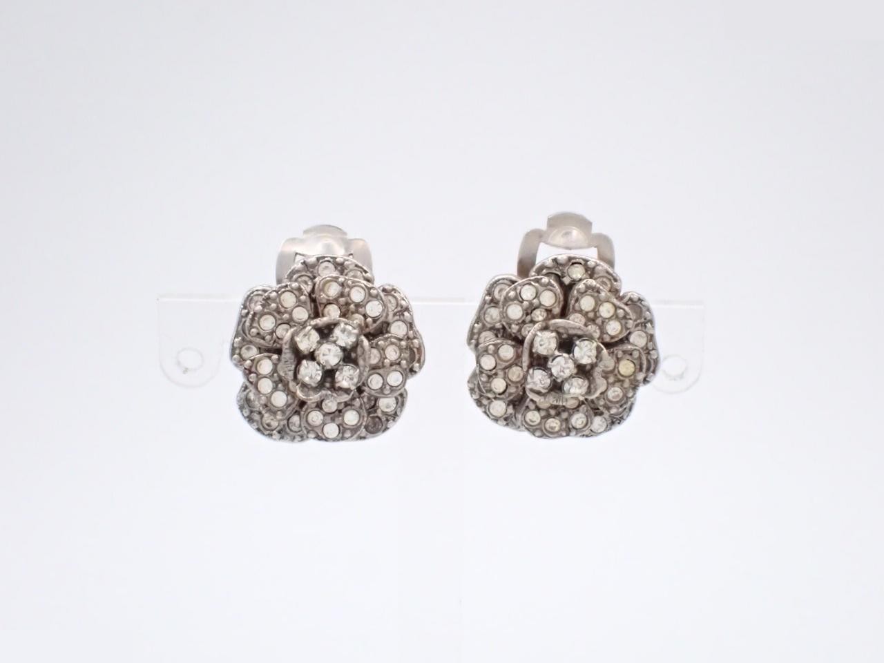 Camellia Rhinestone Earrings