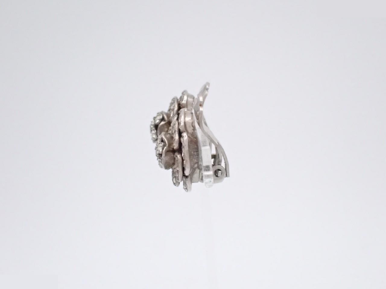 Camellia Rhinestone Earrings — view 3