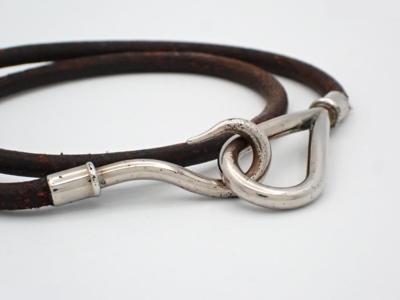 Jumbo double bracelet brown x silver arm circumference approx. 19cm — view 3