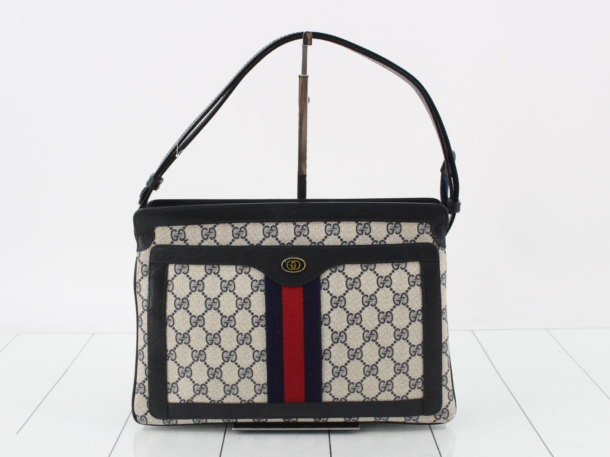GG Supreme Shoulder Bag, Sherry, PVC