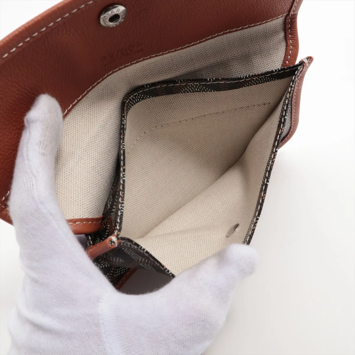 Saint Louis PM PVC x Leather Pouch, Brown (Pouch only) — view 4
