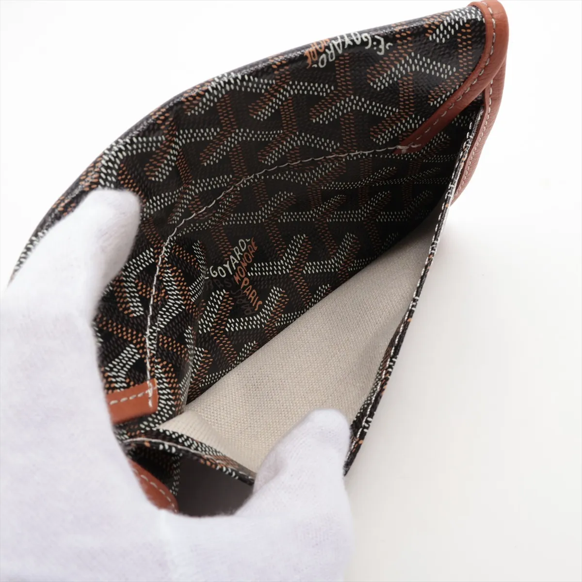 Saint Louis PM PVC x Leather Pouch, Brown (Pouch only) — view 5
