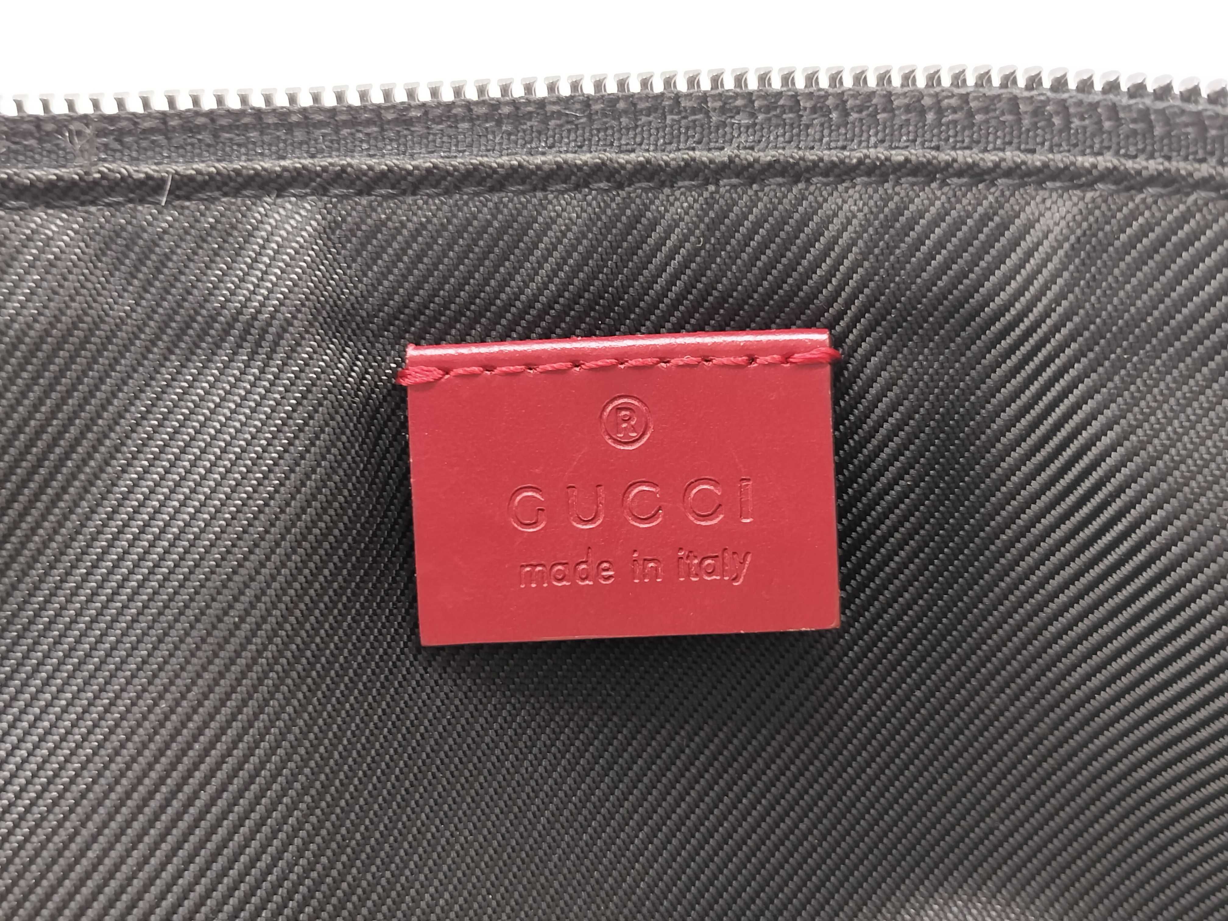 GG Canvas Accessory Pouch (039 1103) with Logo Plate and Hardware — view 13