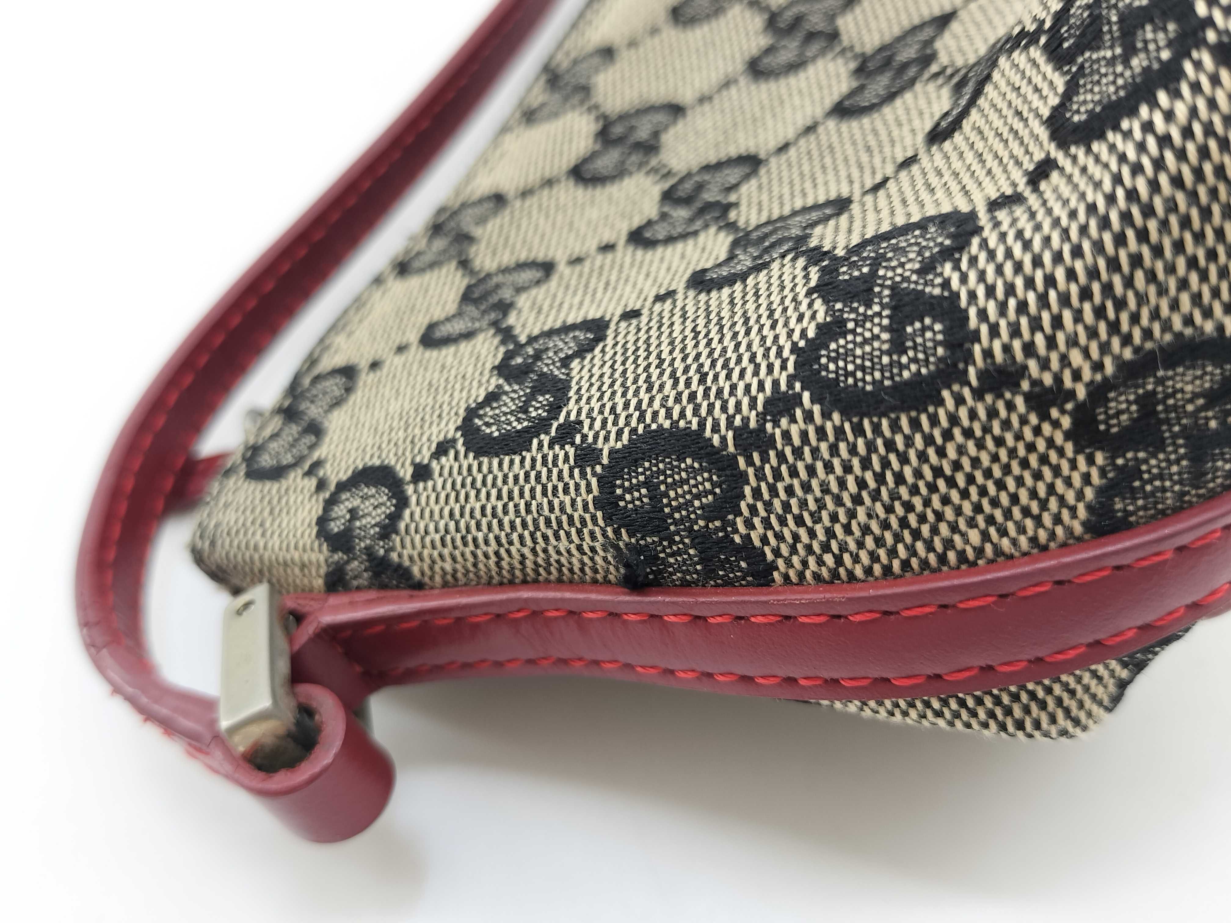 GG Canvas Accessory Pouch (039 1103) with Logo Plate and Hardware — view 14