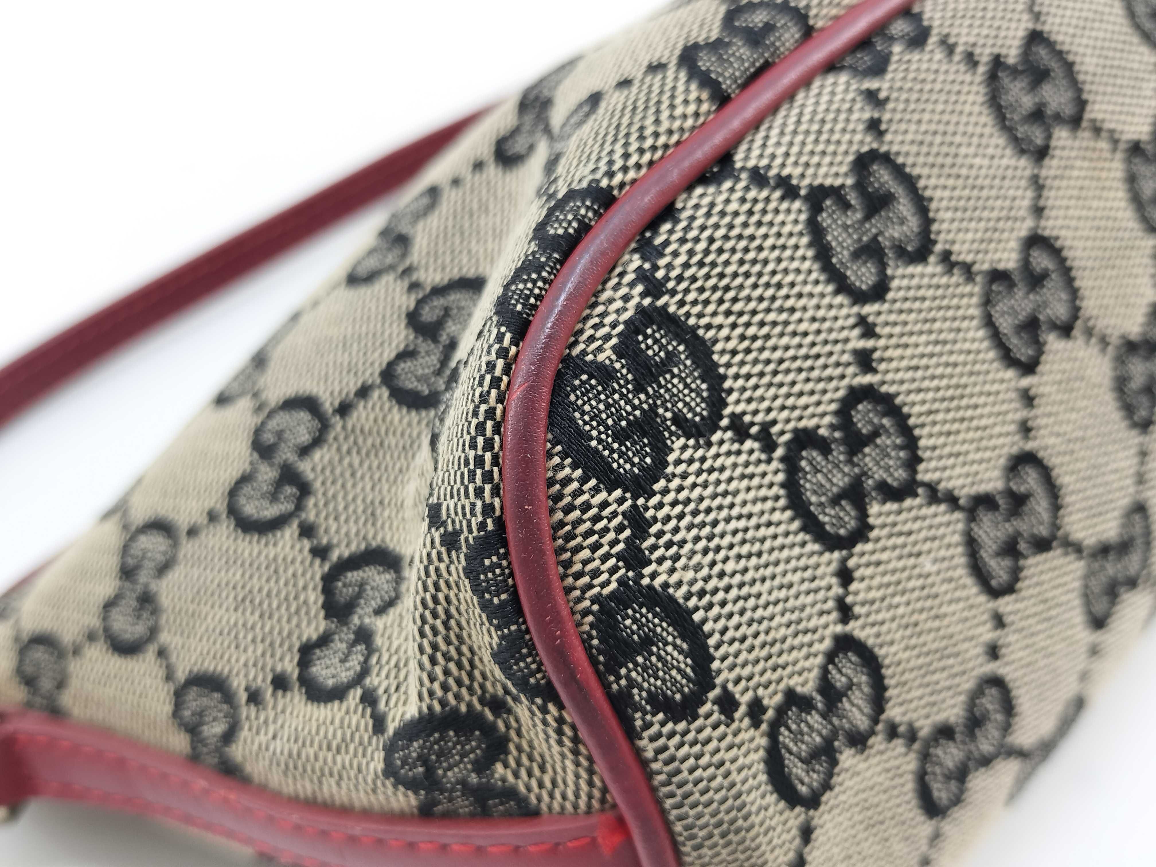 GG Canvas Accessory Pouch (039 1103) with Logo Plate and Hardware — view 4