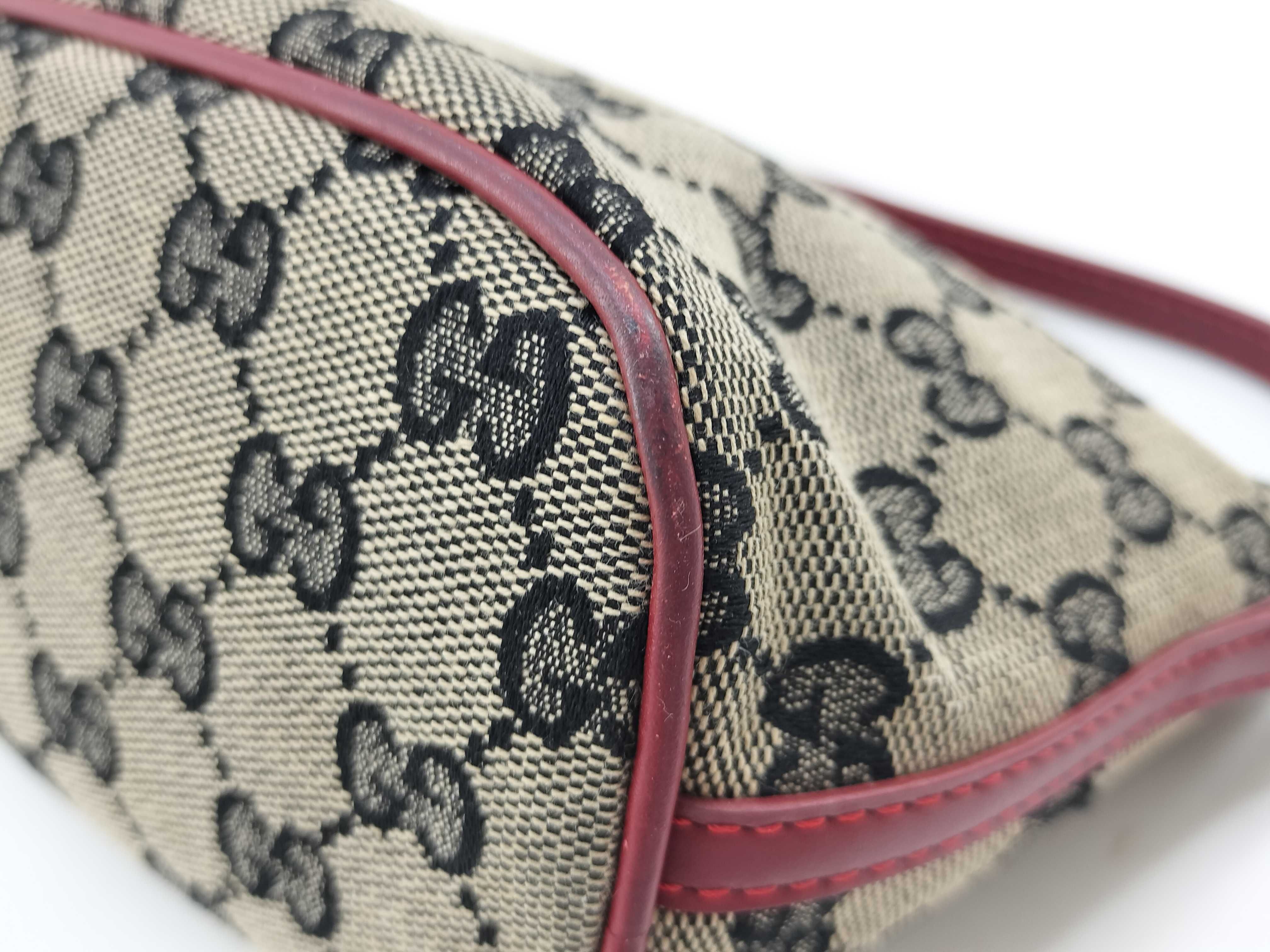 GG Canvas Accessory Pouch (039 1103) with Logo Plate and Hardware — view 5