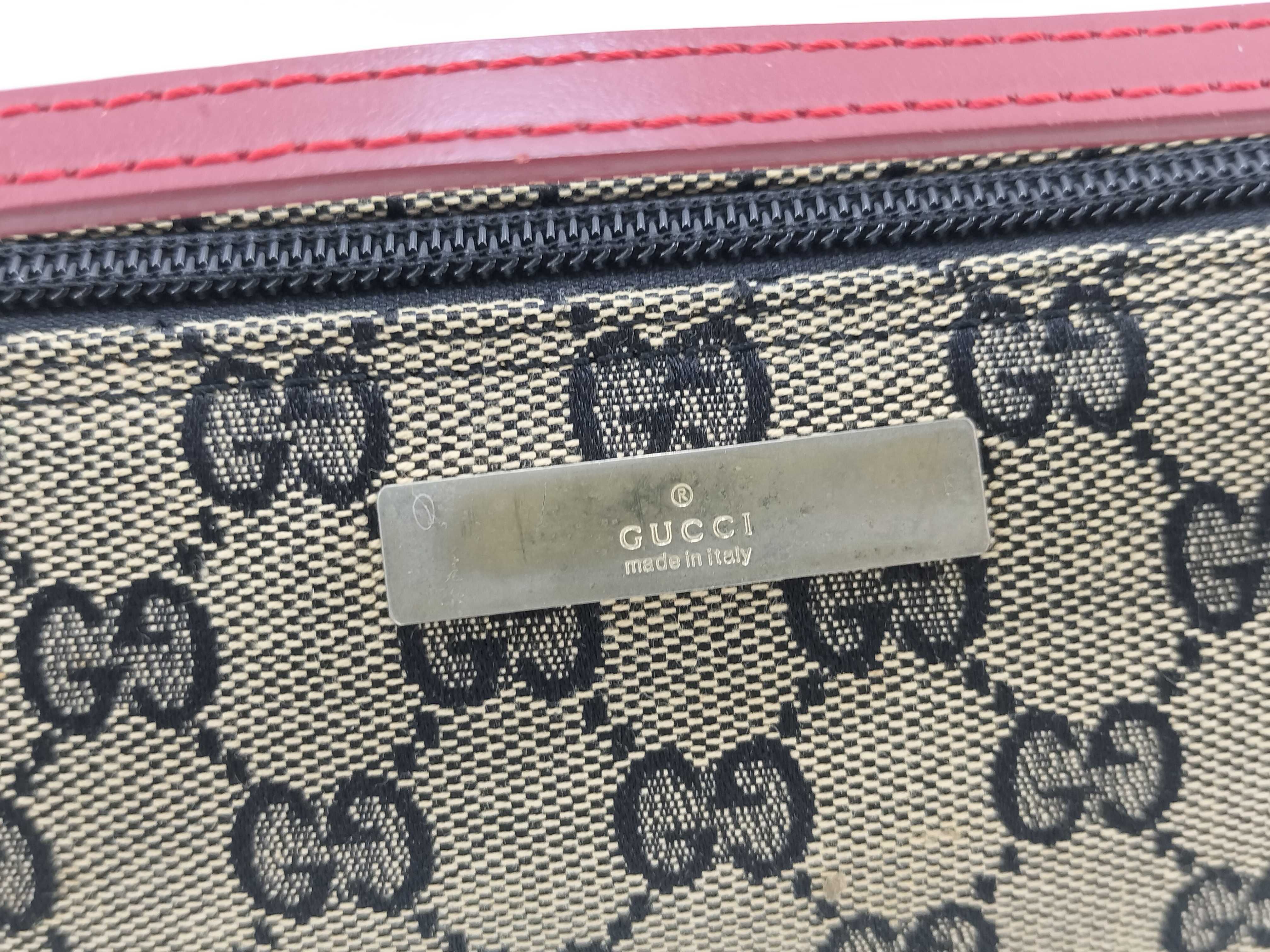 GG Canvas Accessory Pouch (039 1103) with Logo Plate and Hardware — view 10