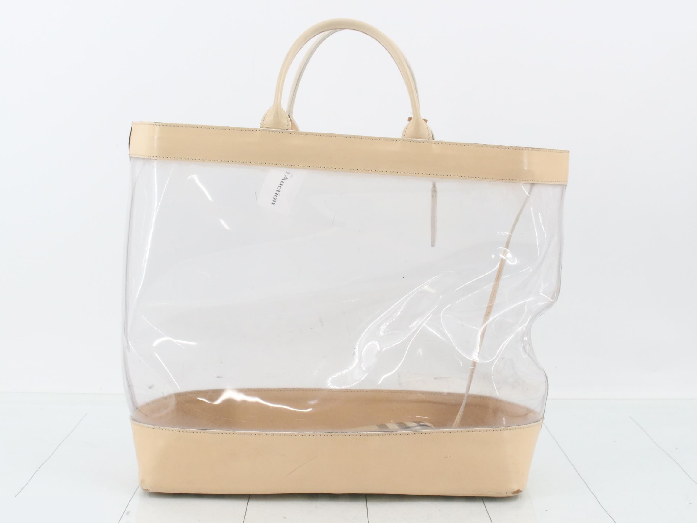 Nova check clear tote bag — view 2