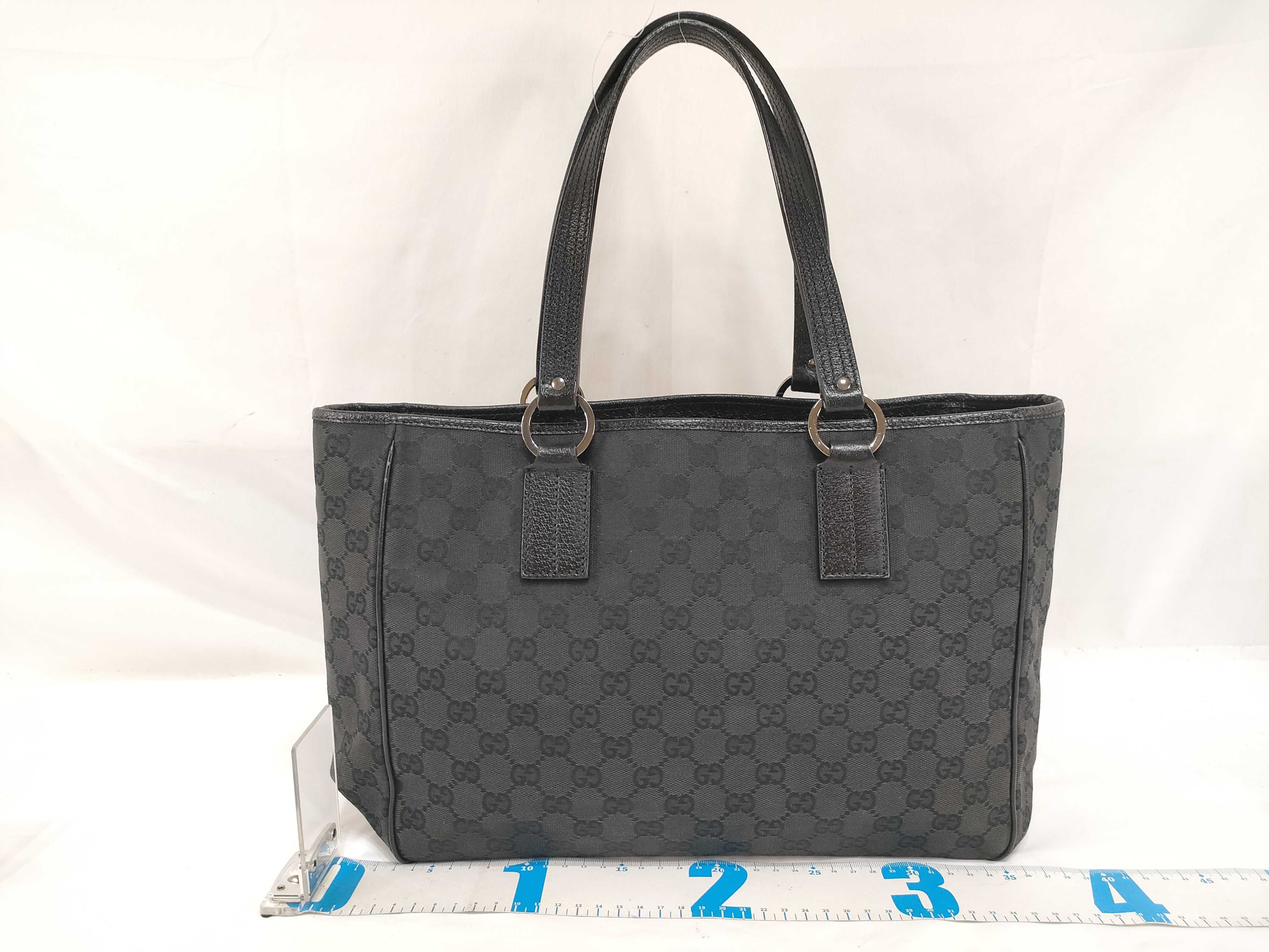 GG Canvas Tote Bag (Black) — view 2
