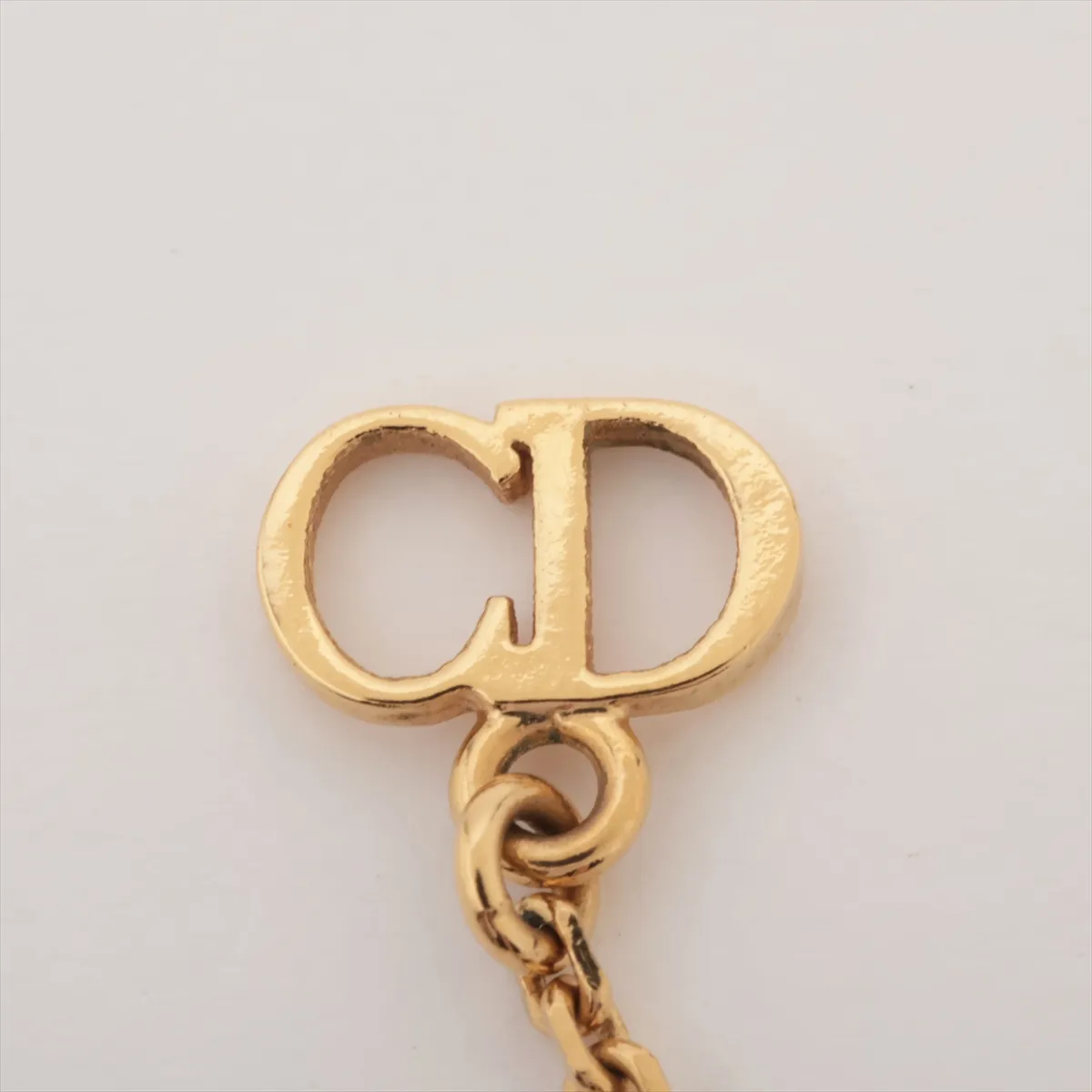Clair D Lune bracelet, gold-plated with rhinestones and faux pearls. Shows signs of wear, — view 5