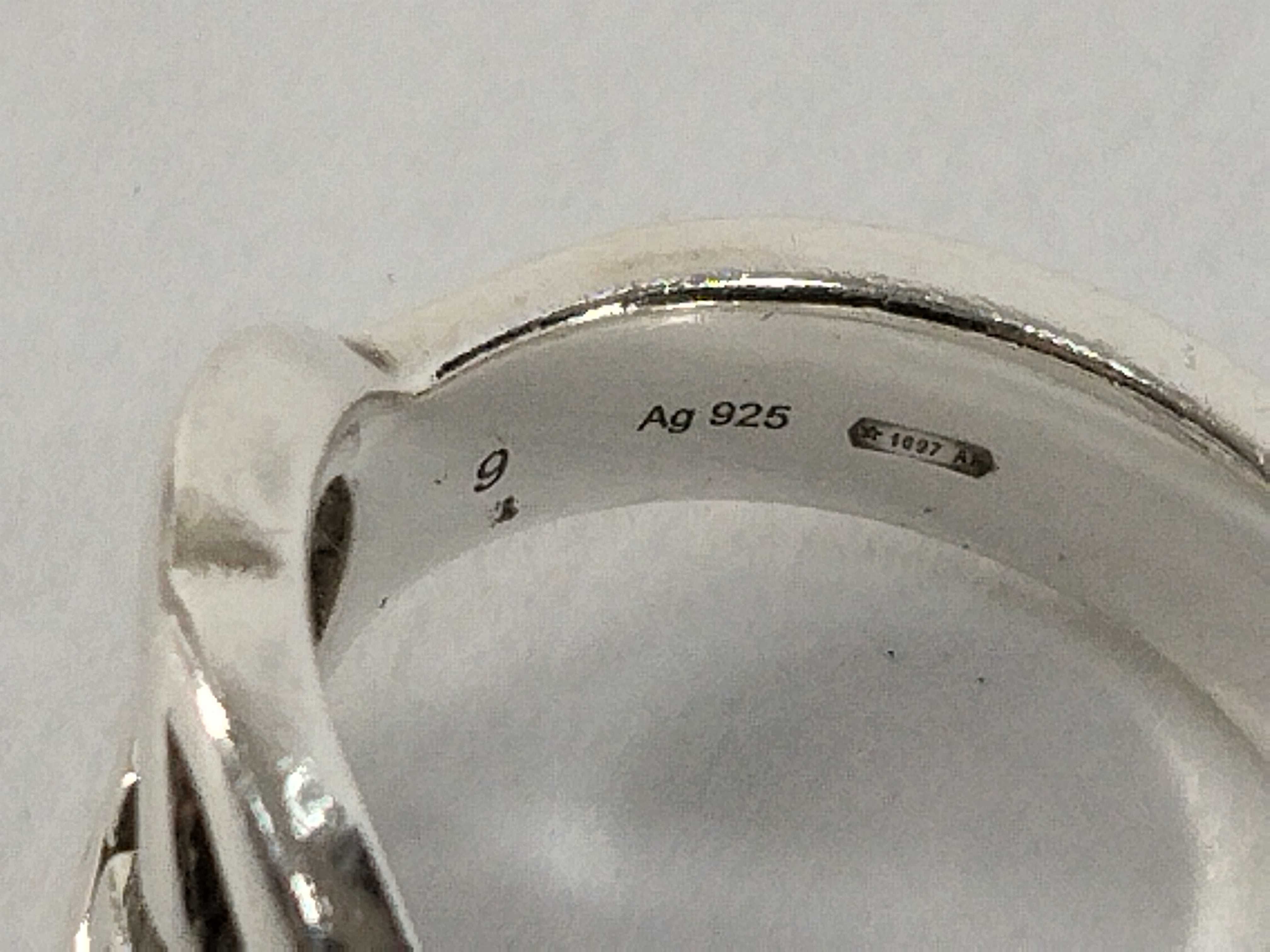 Double Logo 925 Ring, 5.33g — view 5