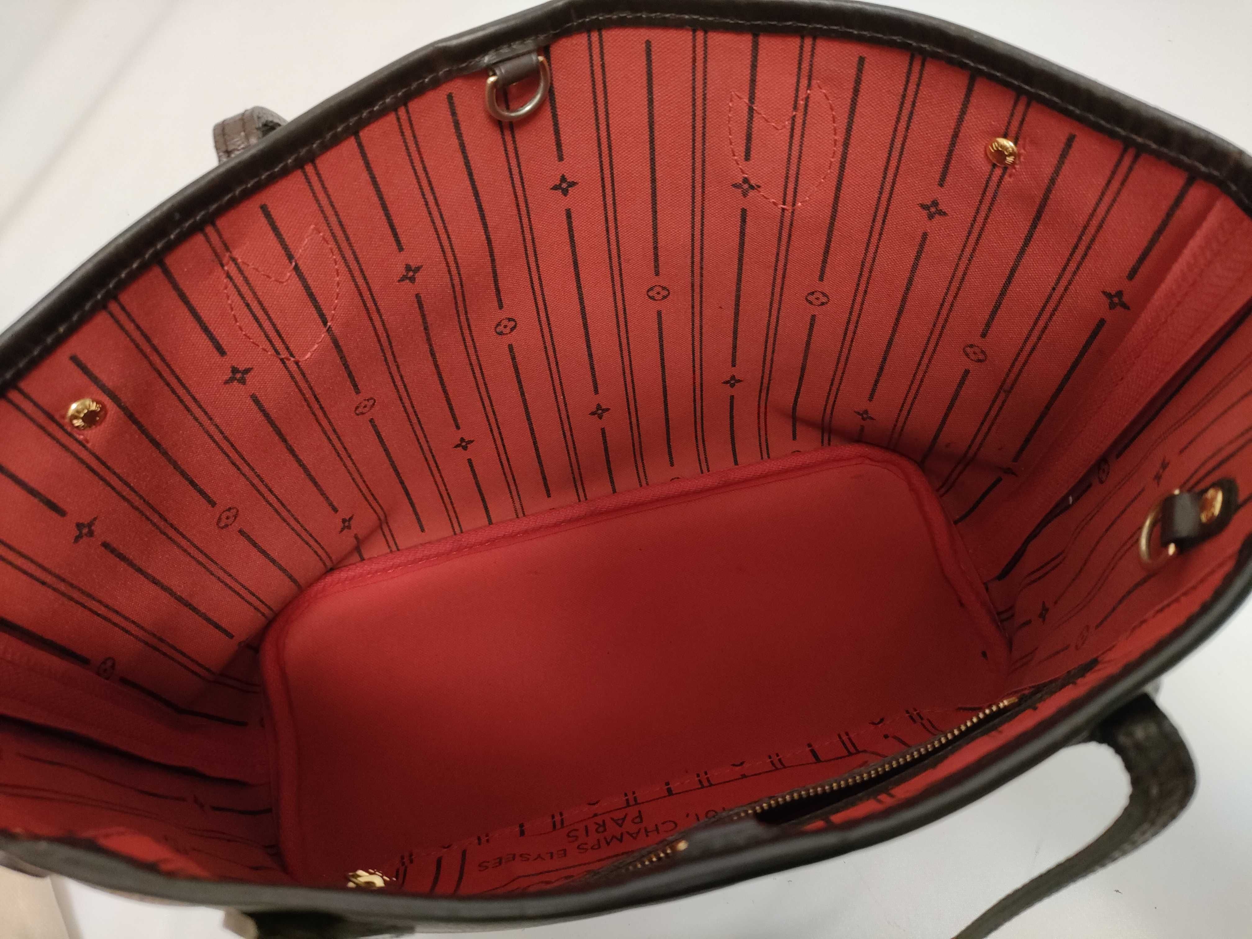 Damier Neverfull PM Shoulder Handbag (Damier Leather) — view 12
