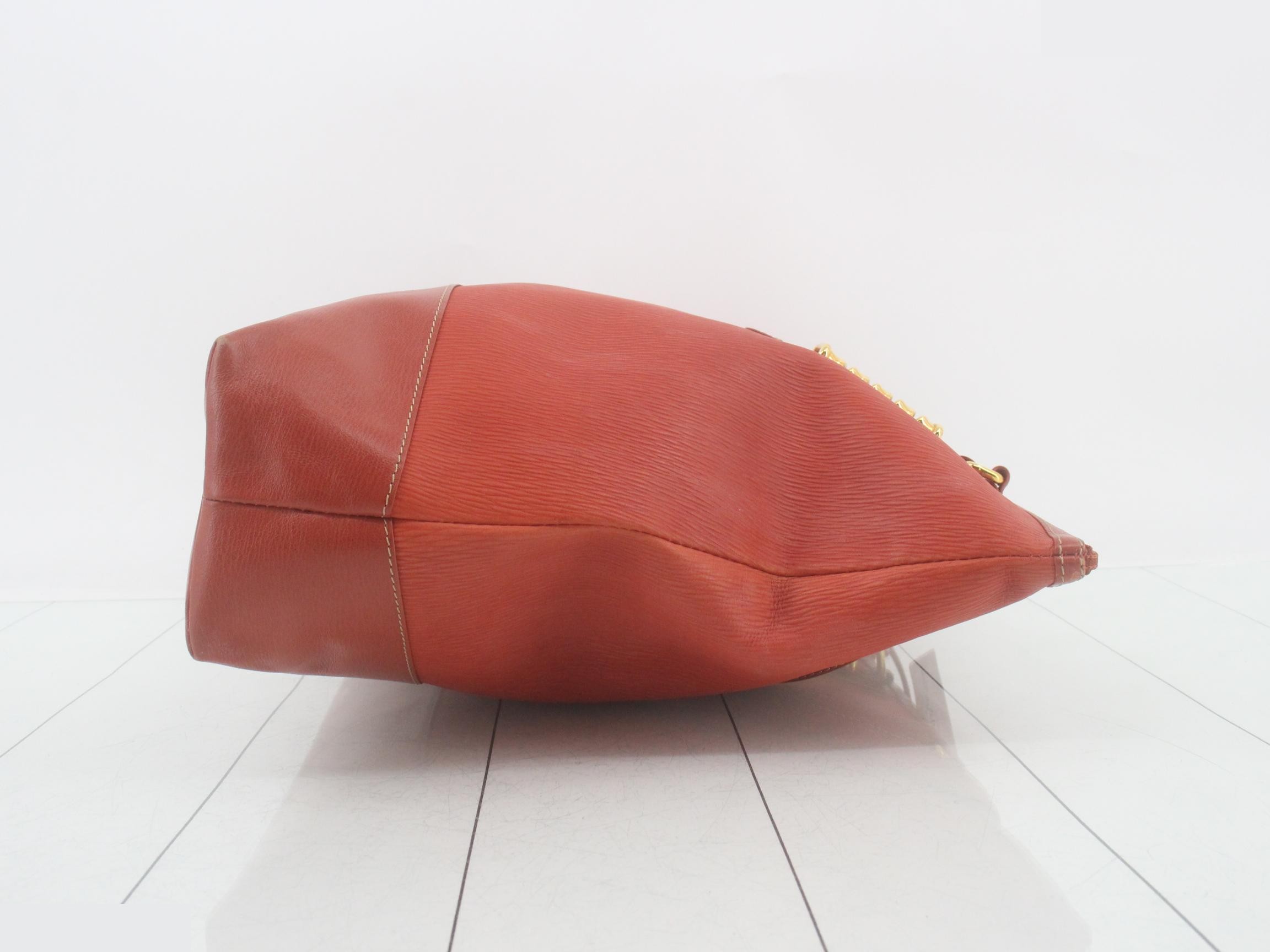 Tote bag, Velázquez, orange leather — view 3