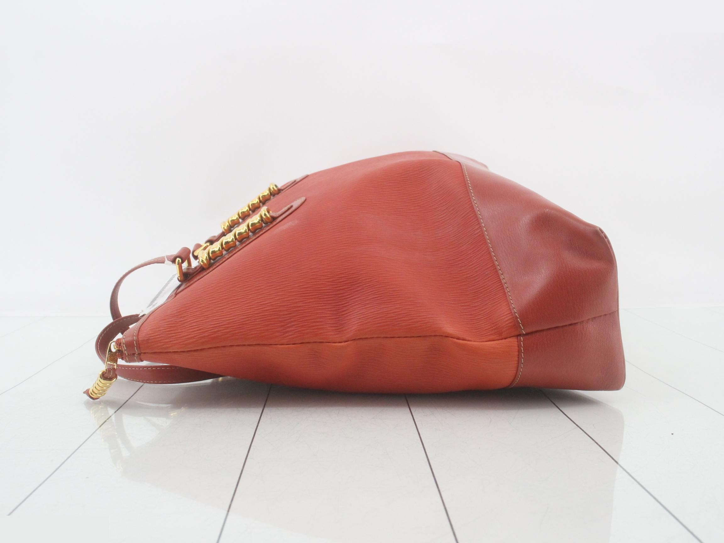 Tote bag, Velázquez, orange leather — view 4