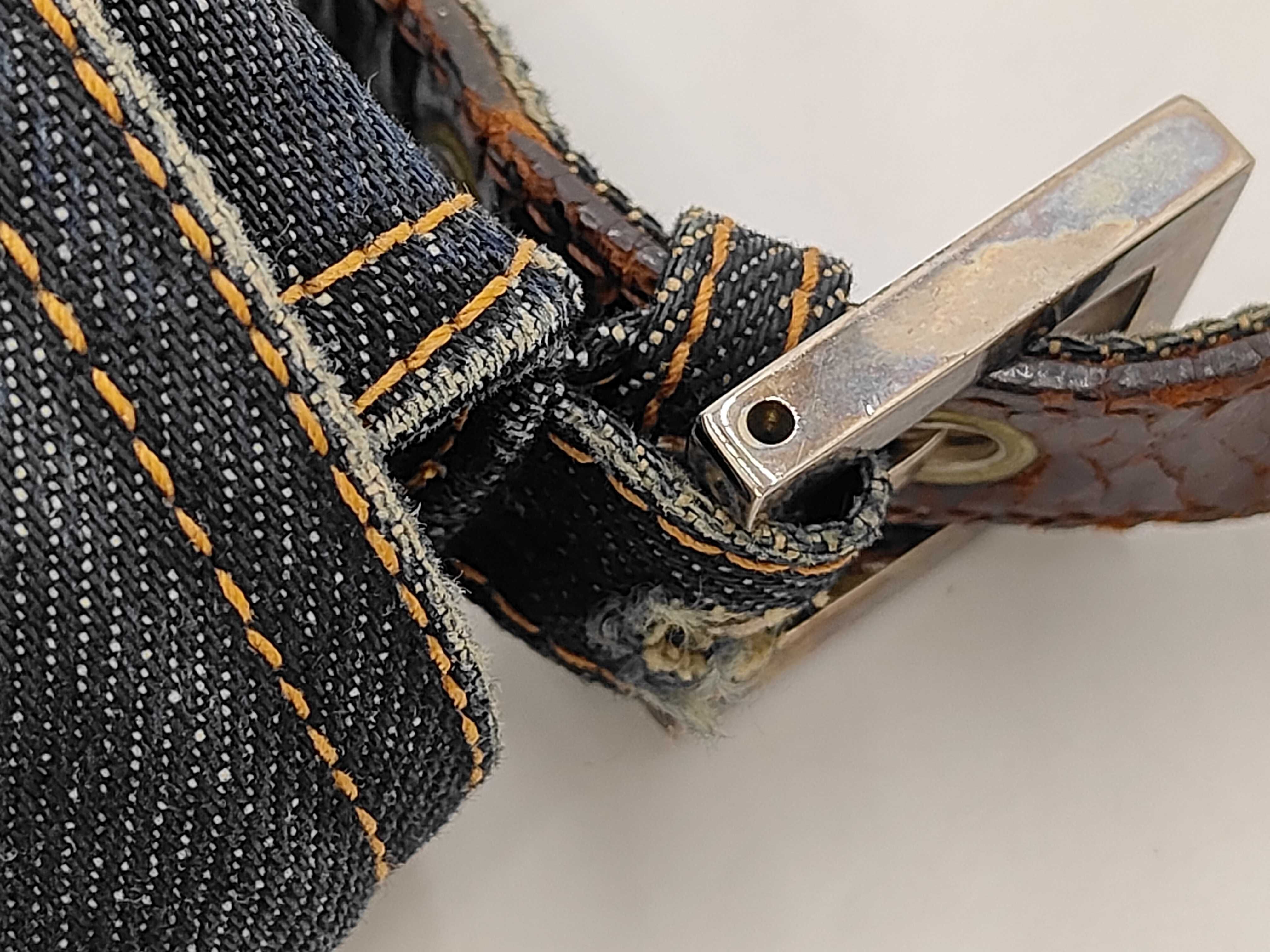 Mamma Fendi Mamma Bucket Denim Handbag — view 7
