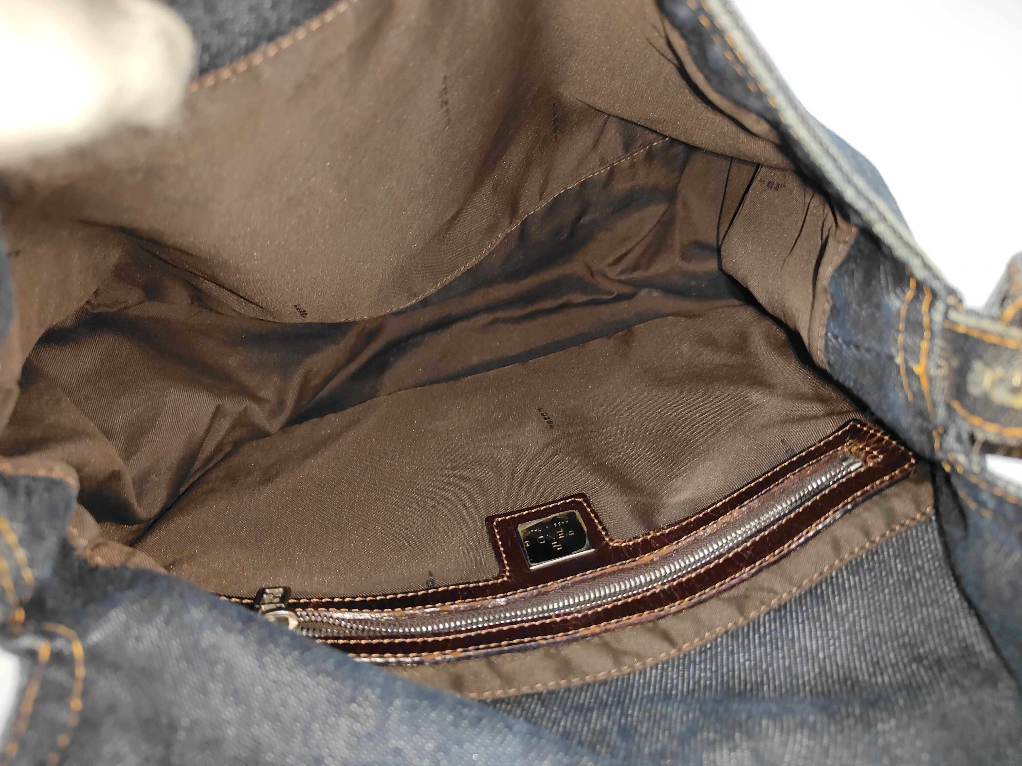 Mamma Fendi Mamma Bucket Denim Handbag — view 9