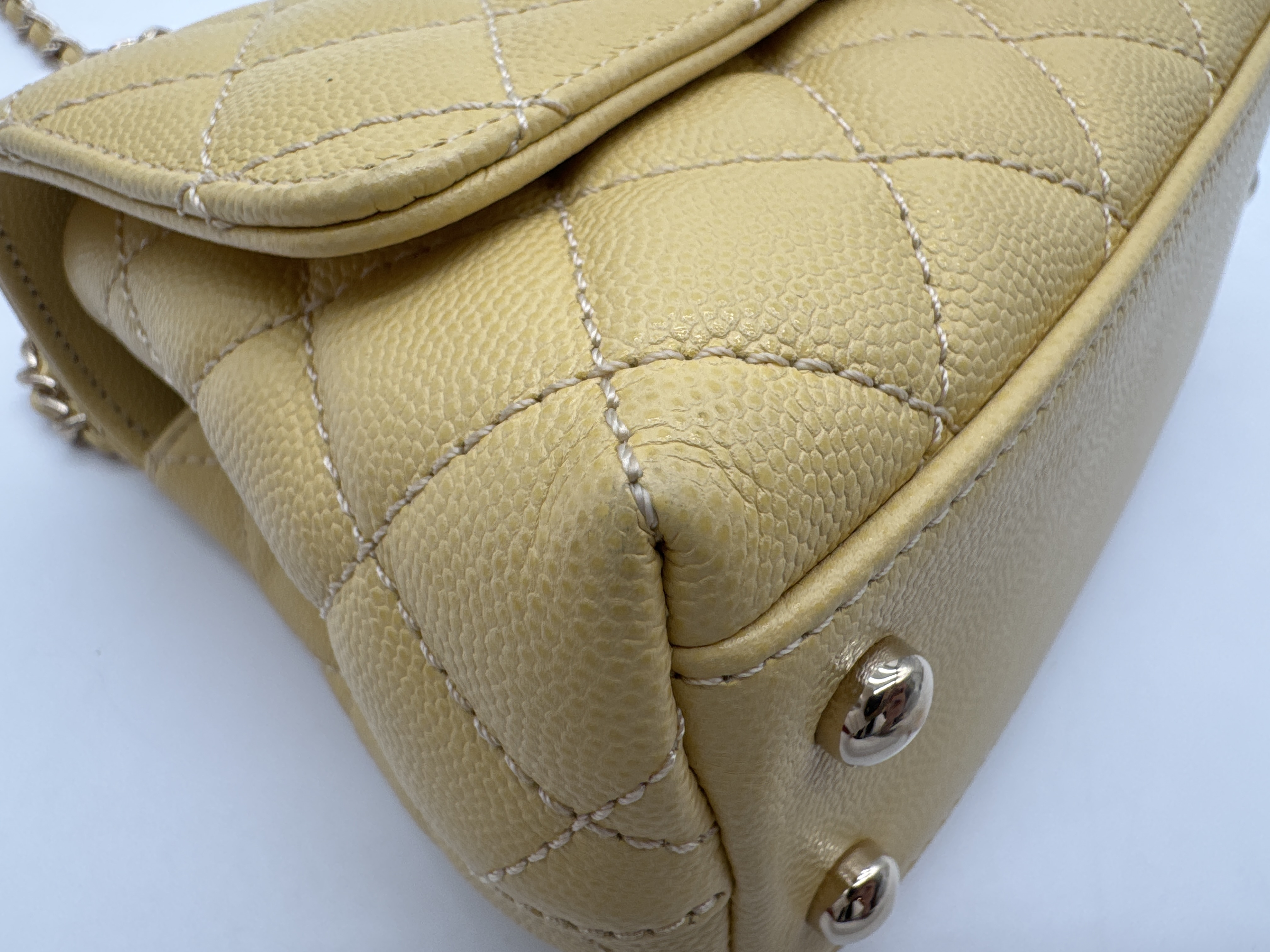 Caviar Skin Coco Handle Shoulder Bag — view 8
