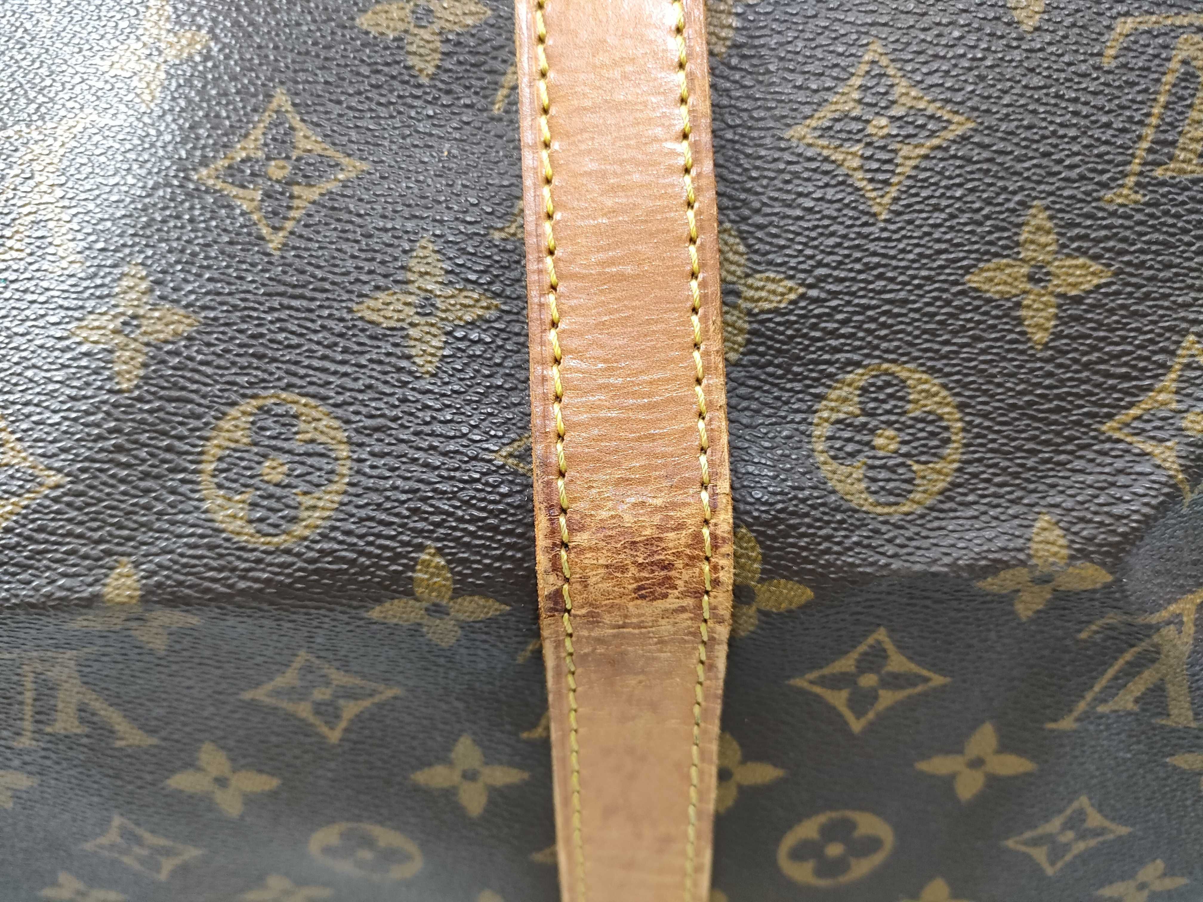 Monogram Louis Vuitton Monogram Saxophone 55 M41622 55 Brown Boston Bag — view 3