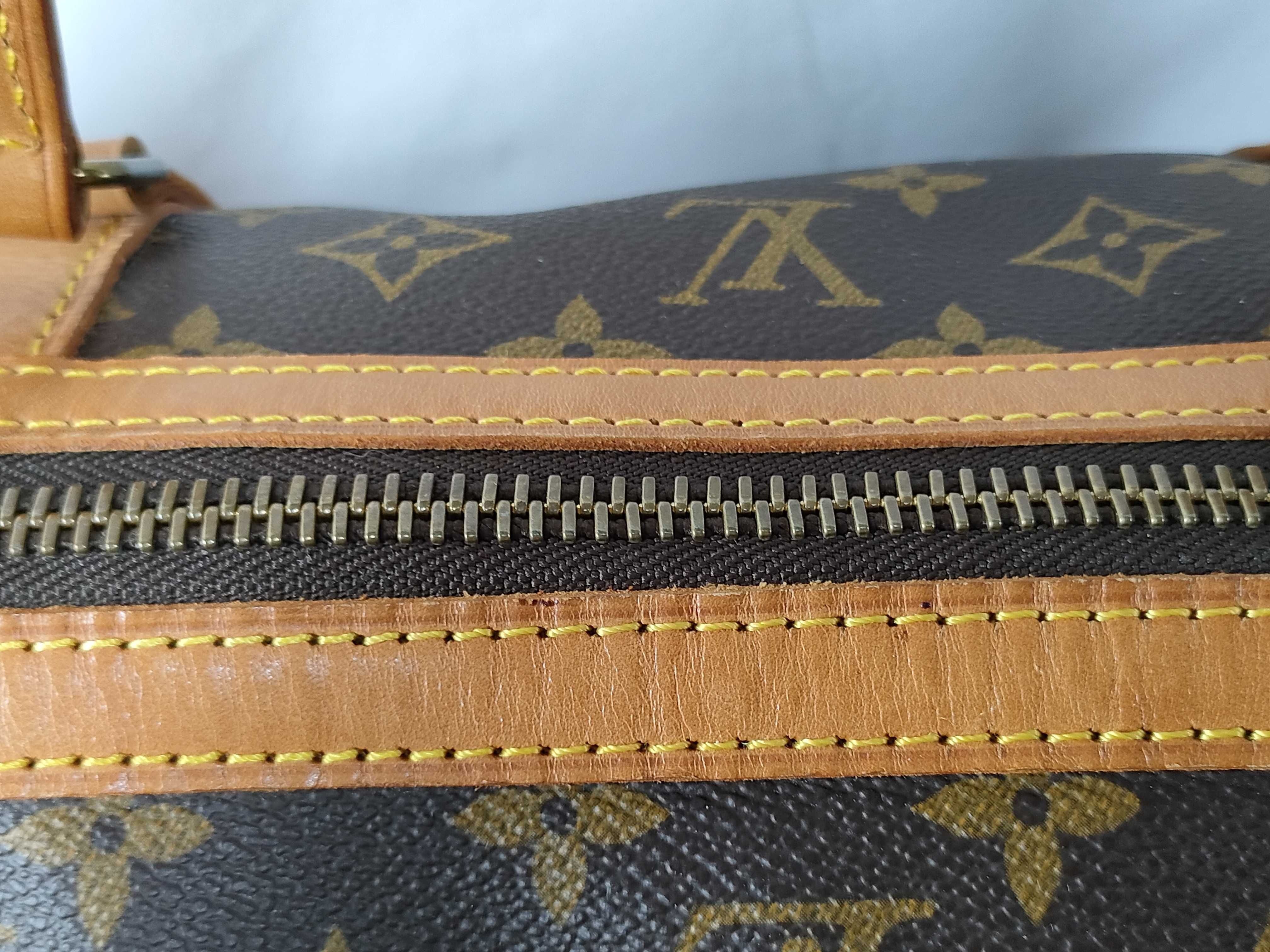 Monogram Louis Vuitton Monogram Saxophone 55 M41622 55 Brown Boston Bag — view 6