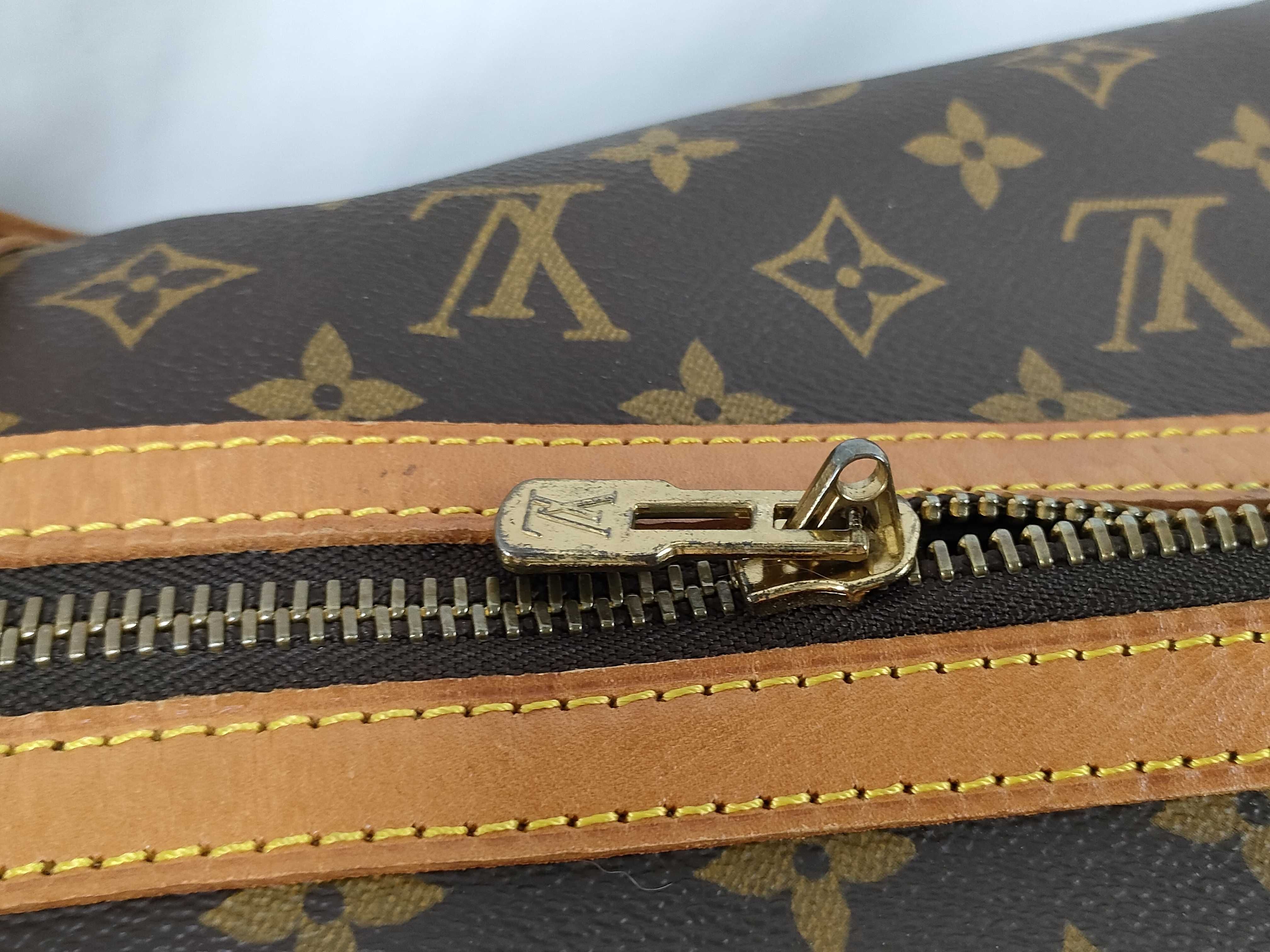 Monogram Louis Vuitton Monogram Saxophone 55 M41622 55 Brown Boston Bag — view 7