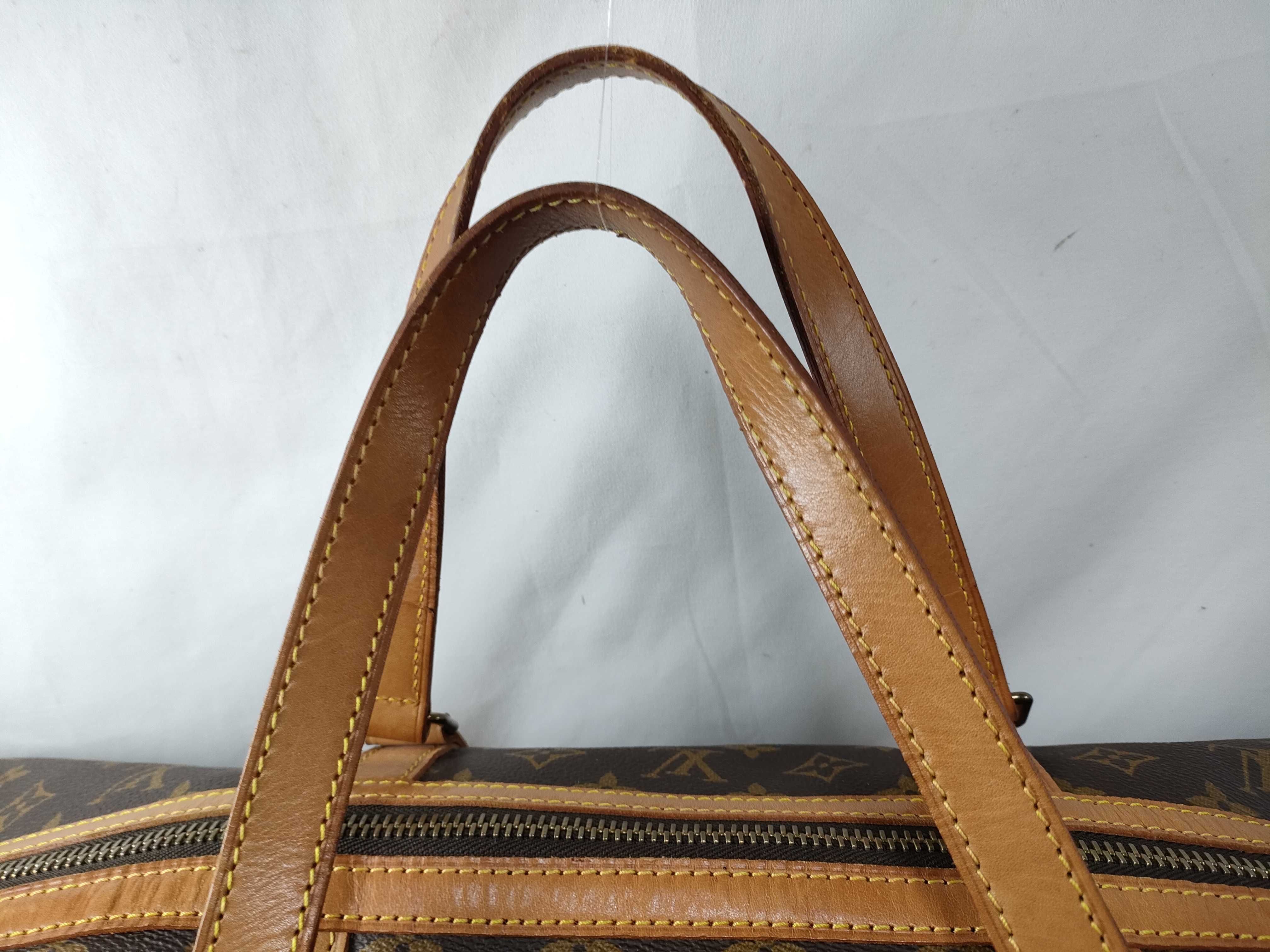 Monogram Louis Vuitton Monogram Saxophone 55 M41622 55 Brown Boston Bag — view 8