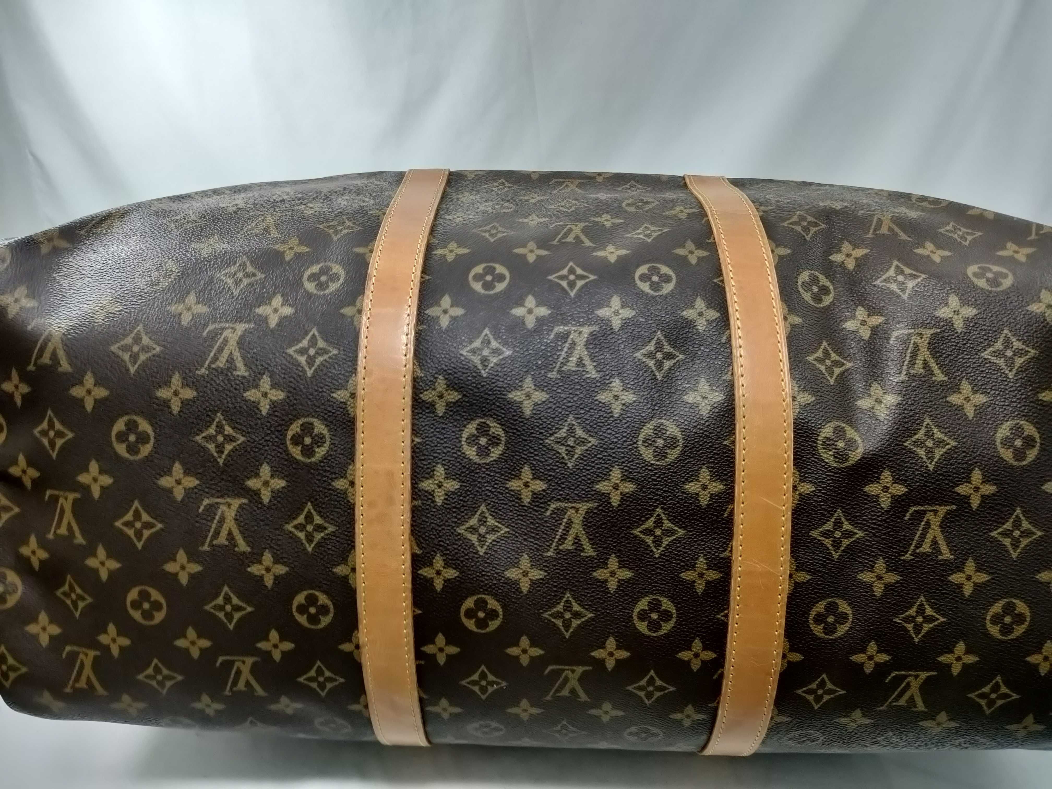 Monogram Louis Vuitton Monogram Saxophone 55 M41622 55 Brown Boston Bag — view 10
