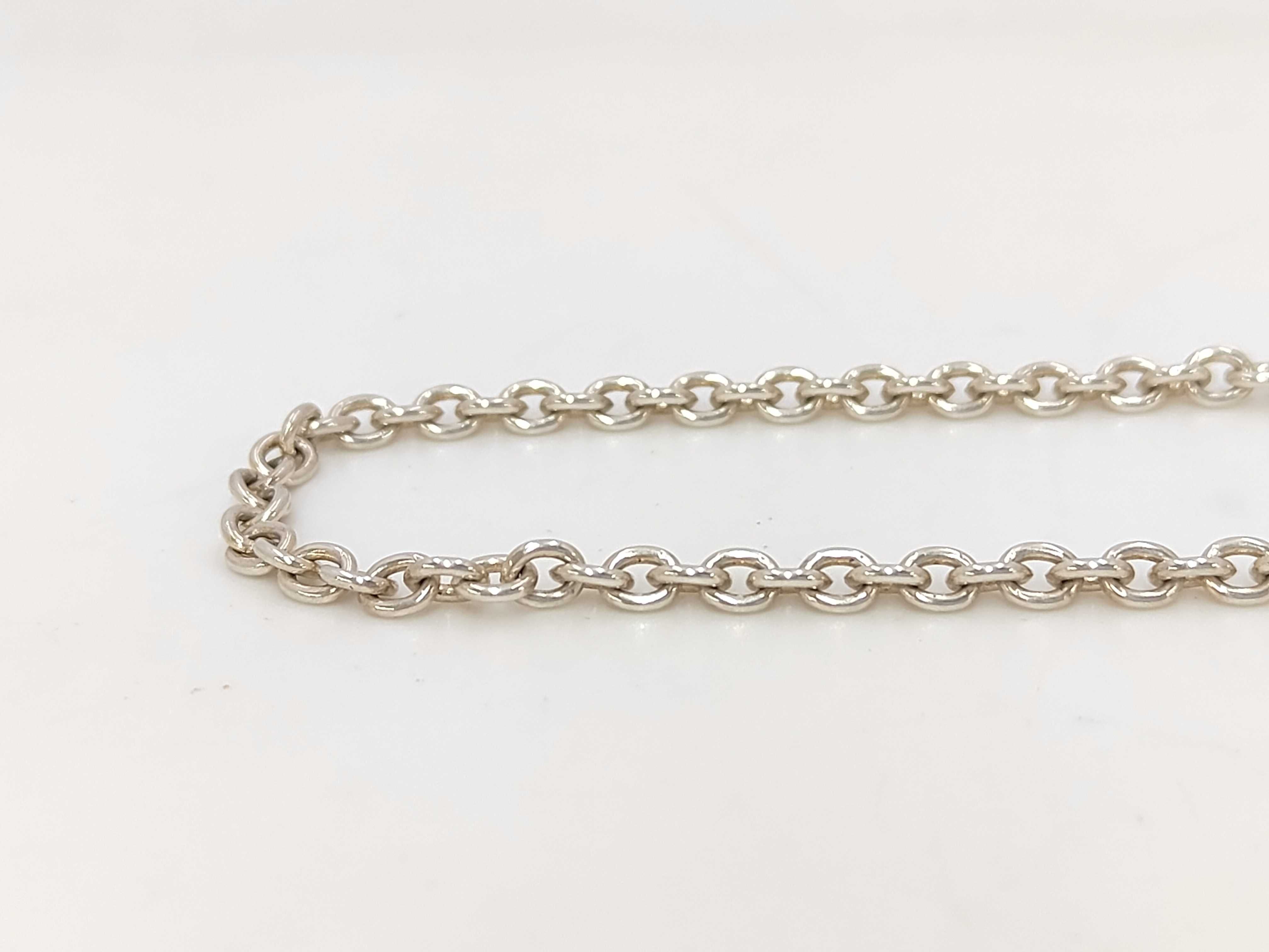 necklace, curb chain, silver, Italian made, 50.0cm necklace — view 2