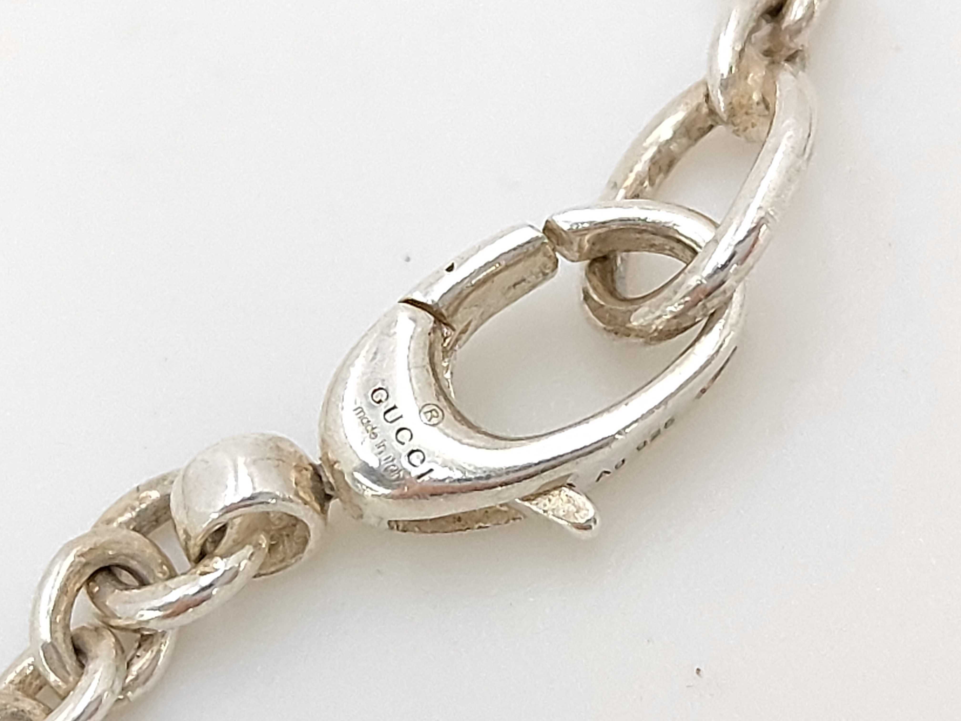 necklace, curb chain, silver, Italian made, 50.0cm necklace — view 4