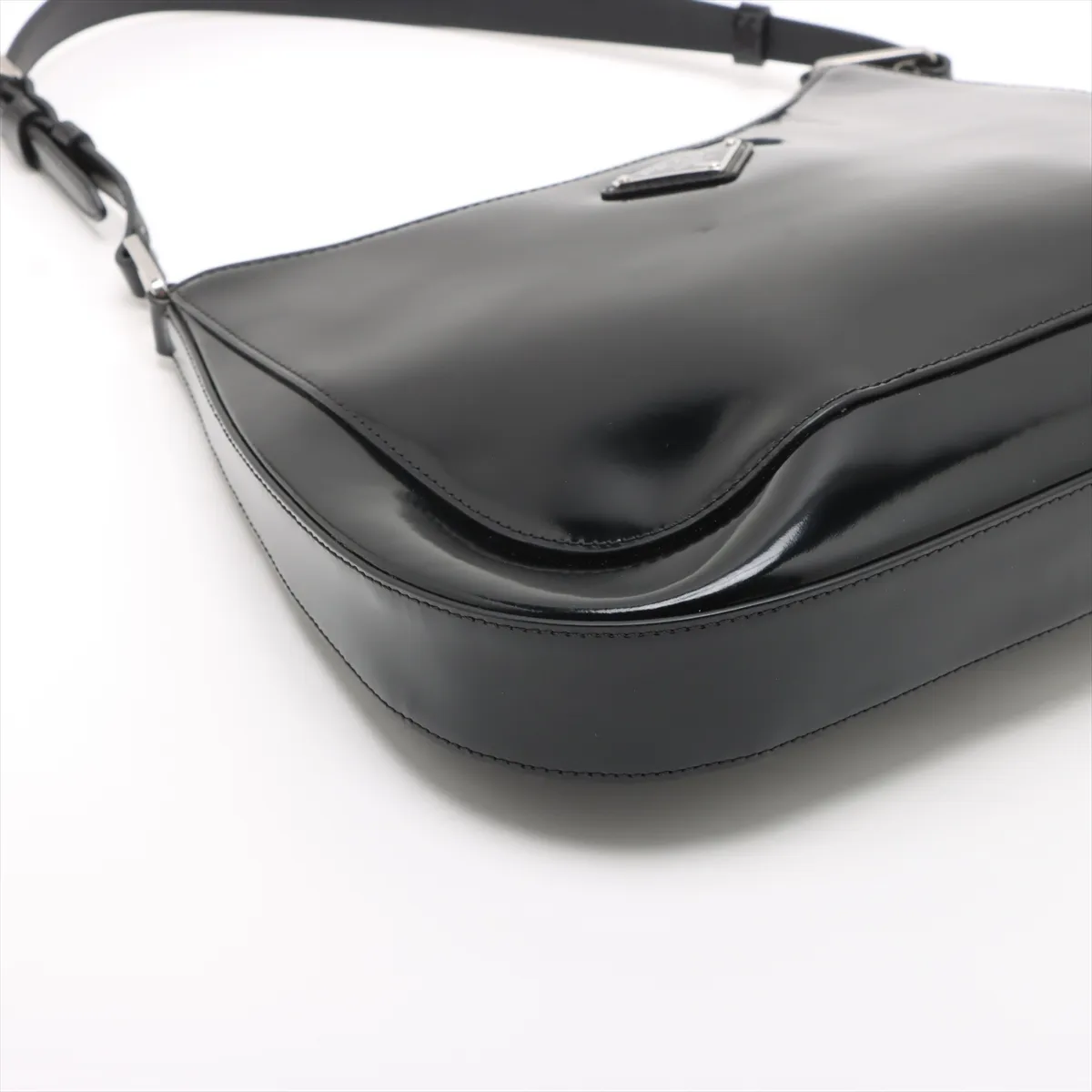 Cleo Leather Shoulder Bag, Black — view 4