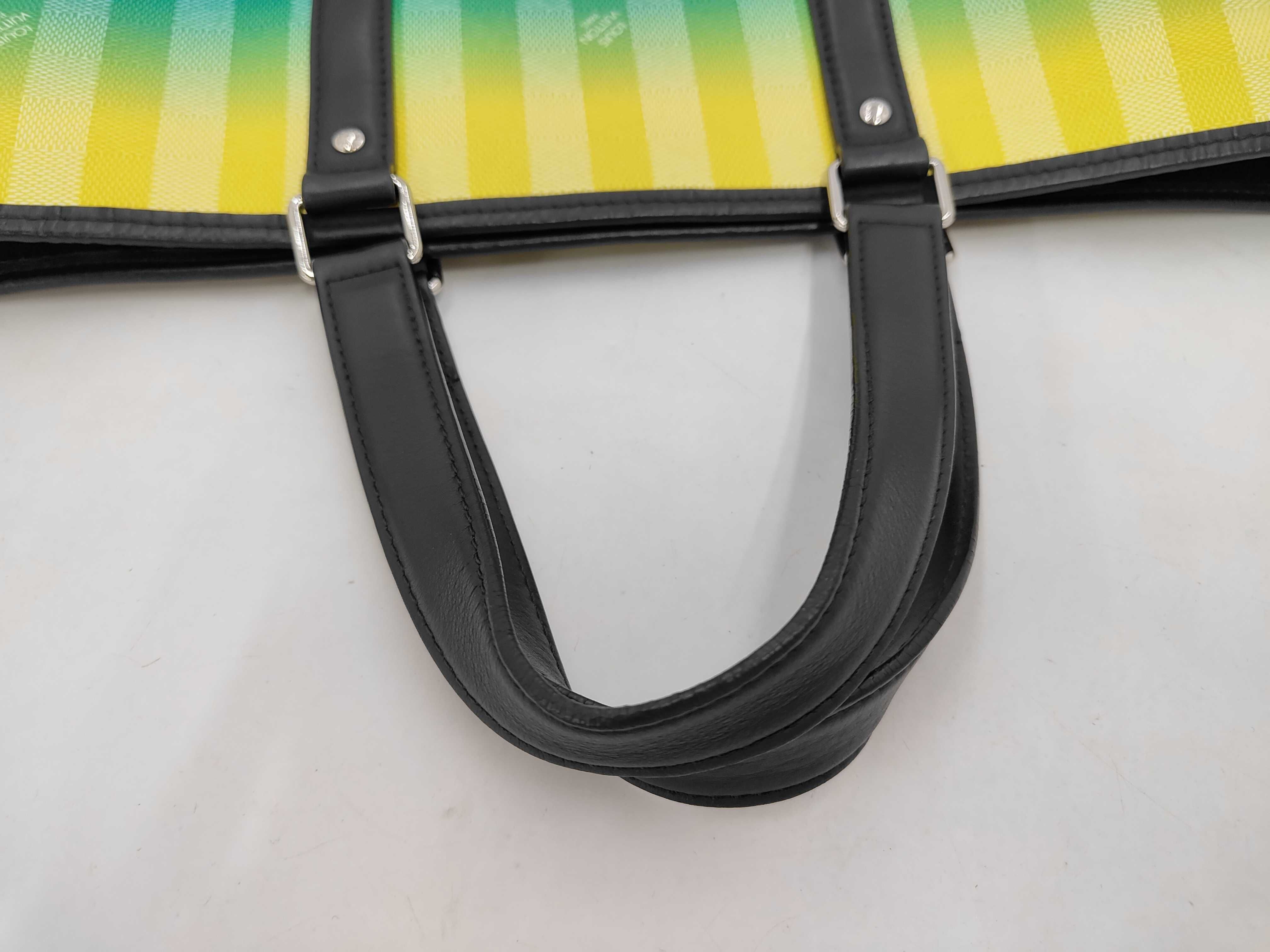 LV Damier Stripe Weekend Tote PM M59919 RFID Tote Bag — view 5