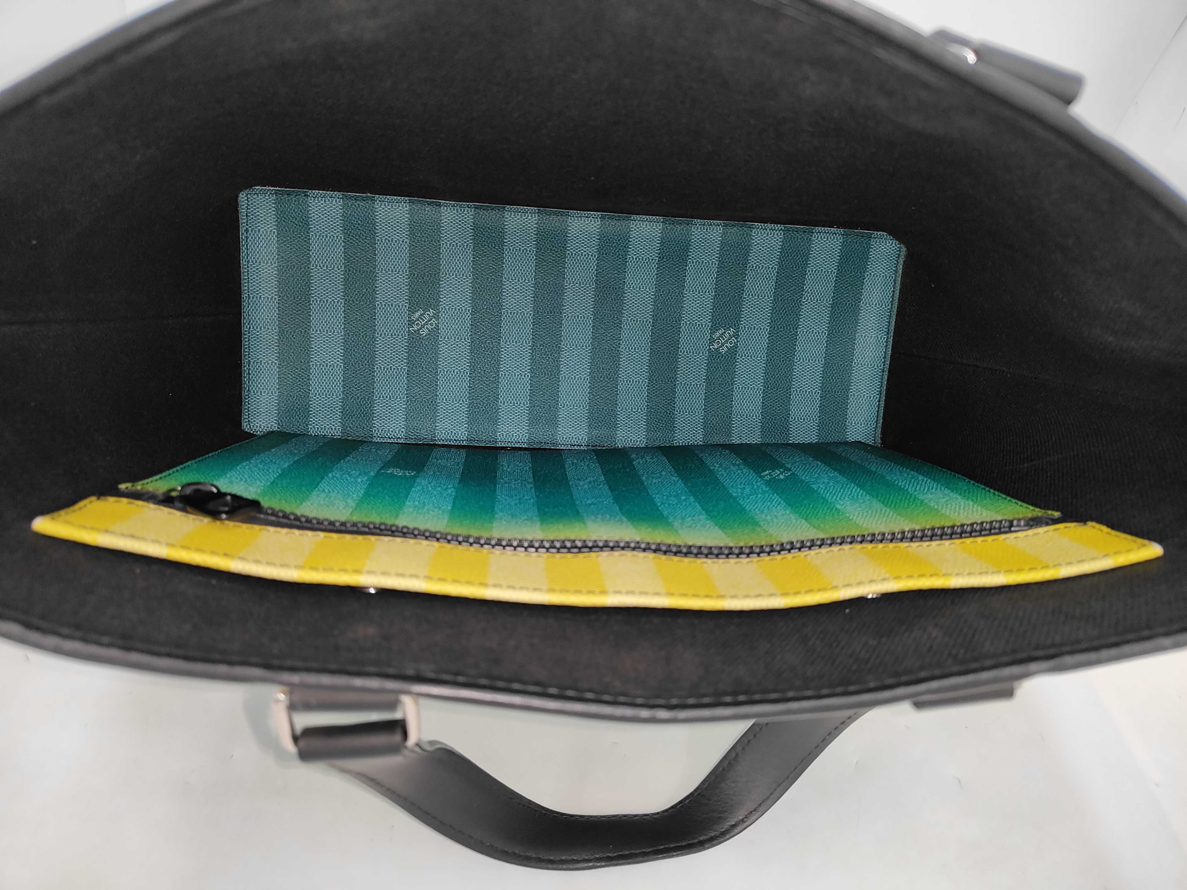 LV Damier Stripe Weekend Tote PM M59919 RFID Tote Bag — view 8