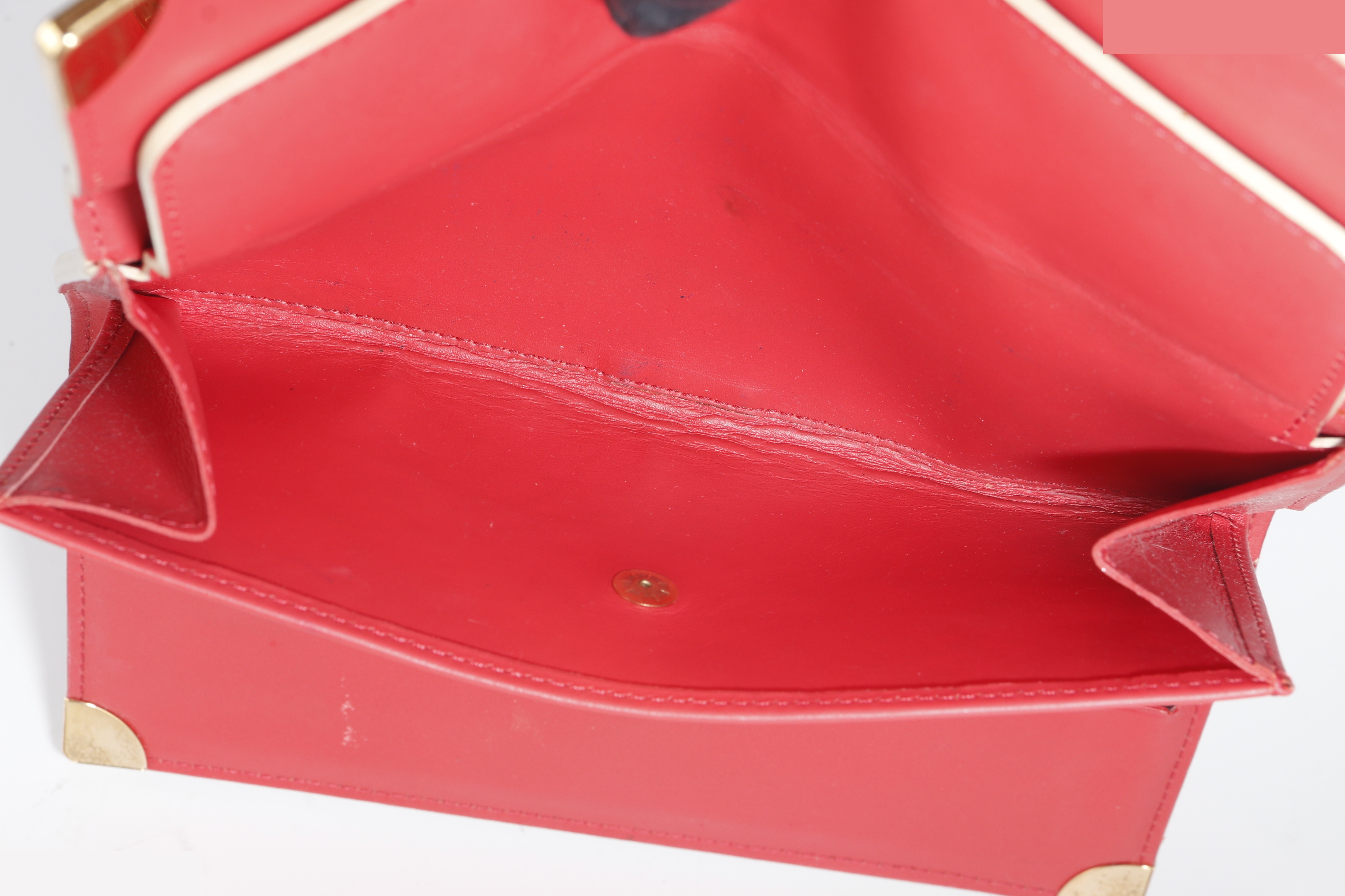 SARAH WALLET RED CALFSKIN GHW — view 11